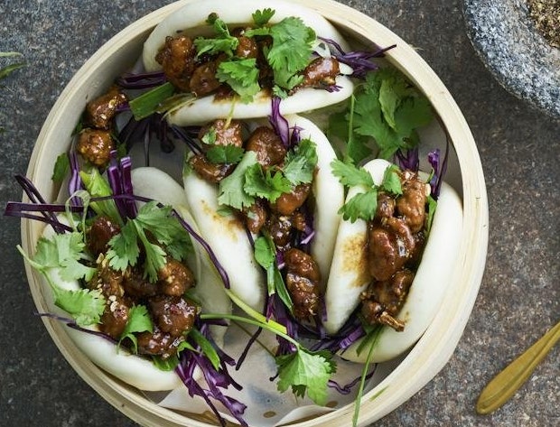 Bao buns med peber-and