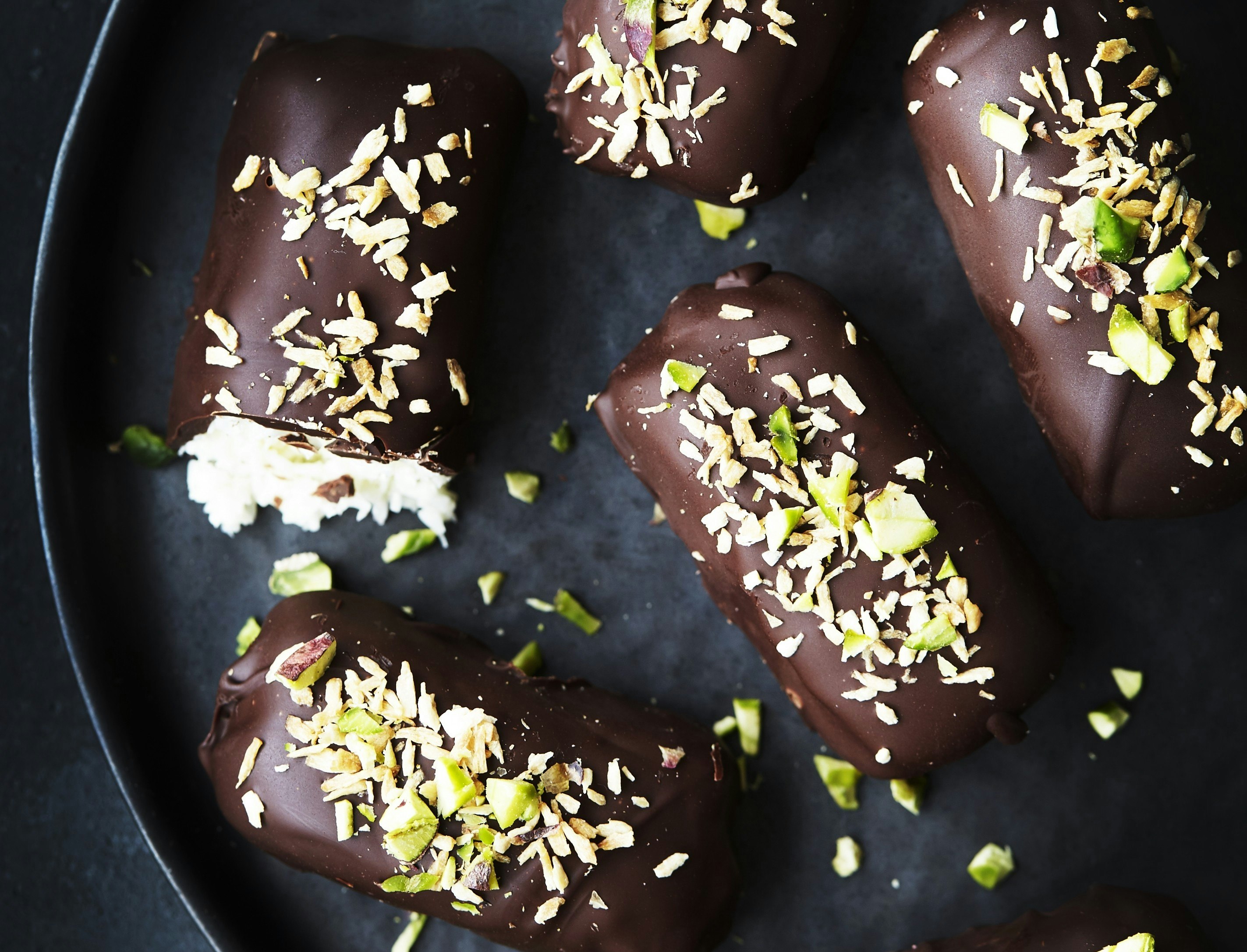 Bounty med mørk chokolade