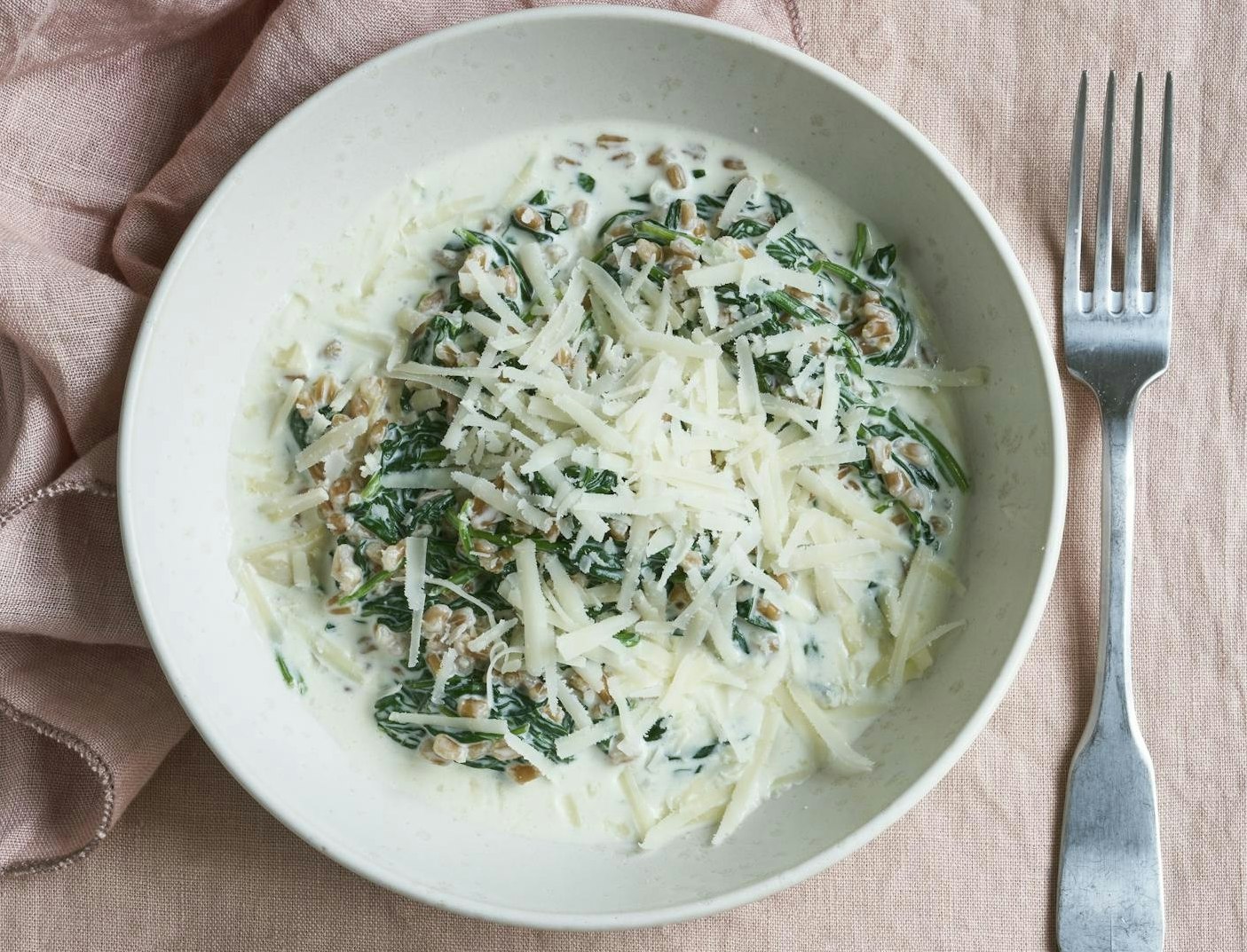 Bygotto med spinat og mascarpone