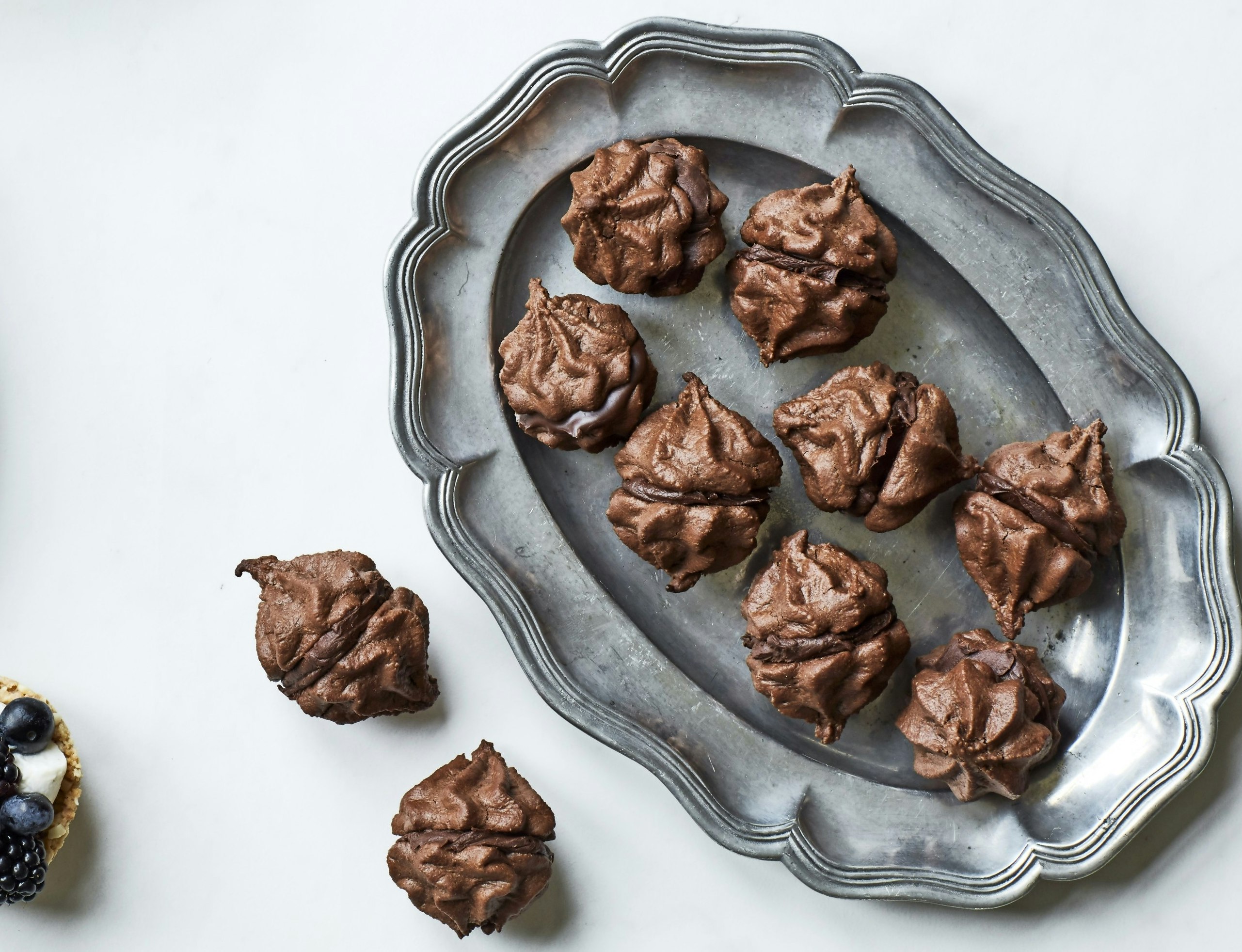 Chokoladeamaretti med karamelganache