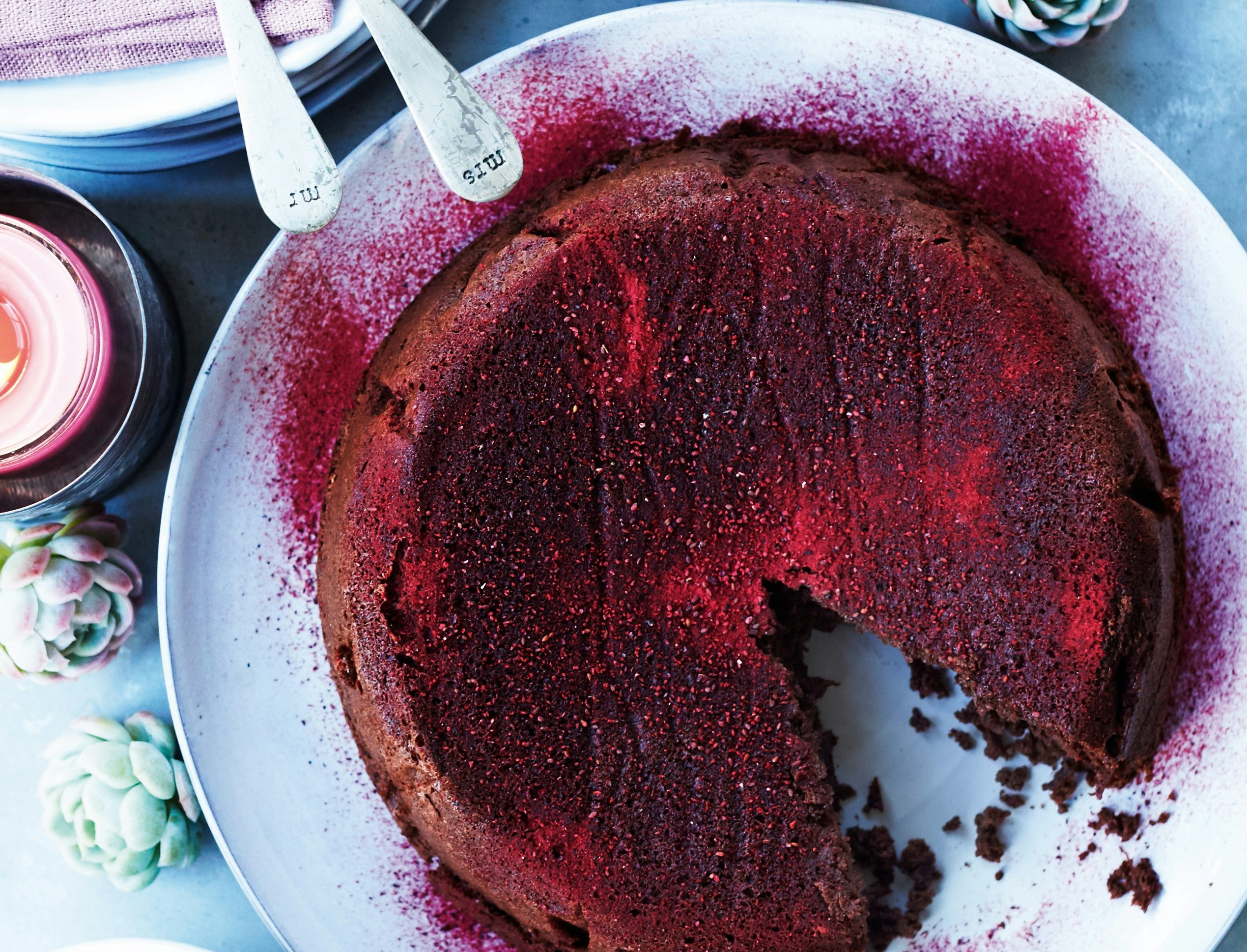 Chokoladekage med rødbede