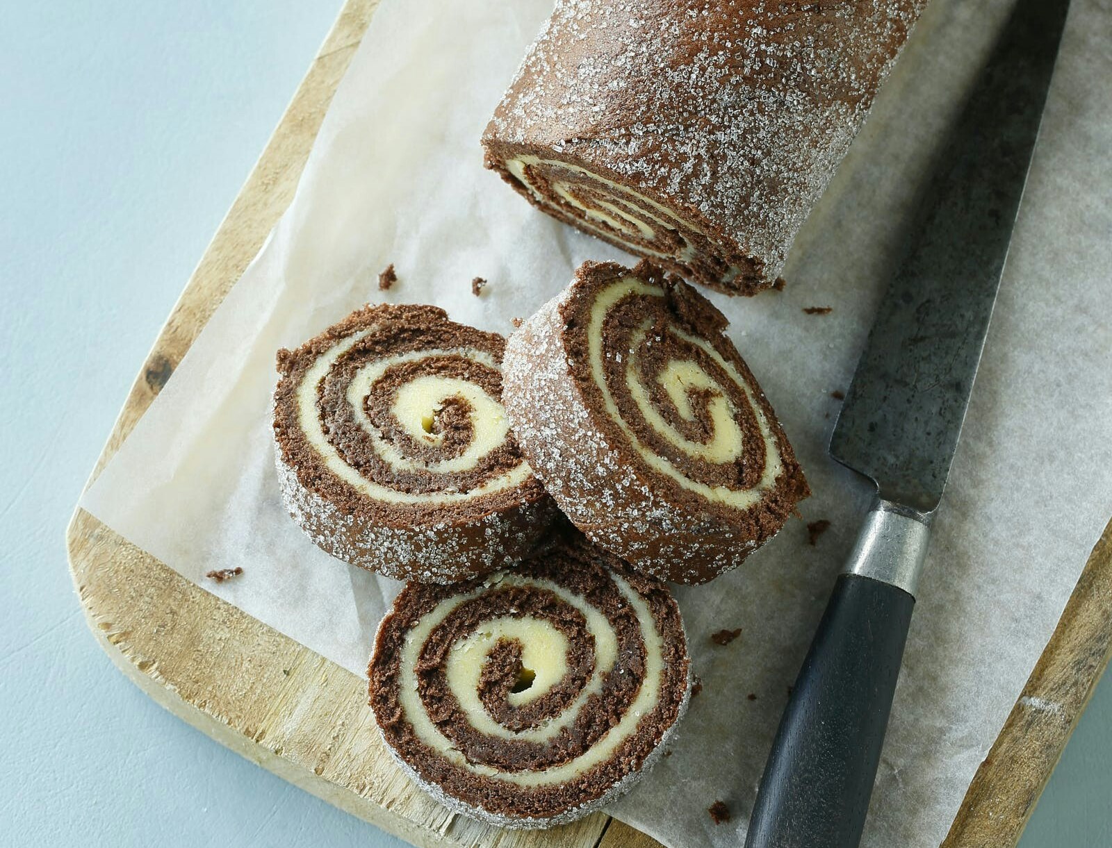 Chokoladeroulade med smørcreme