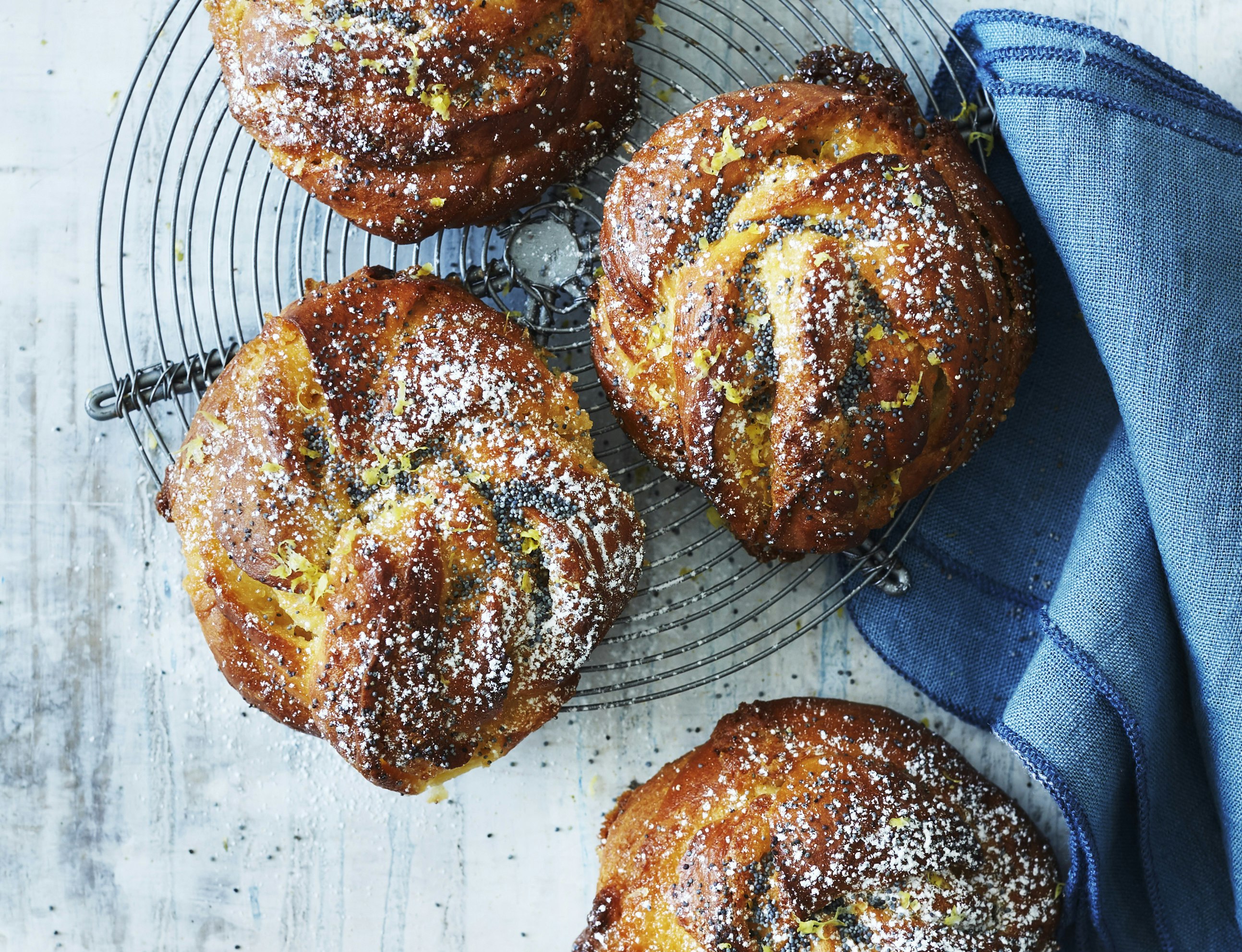 Citron-marcipan-knuder med birkes