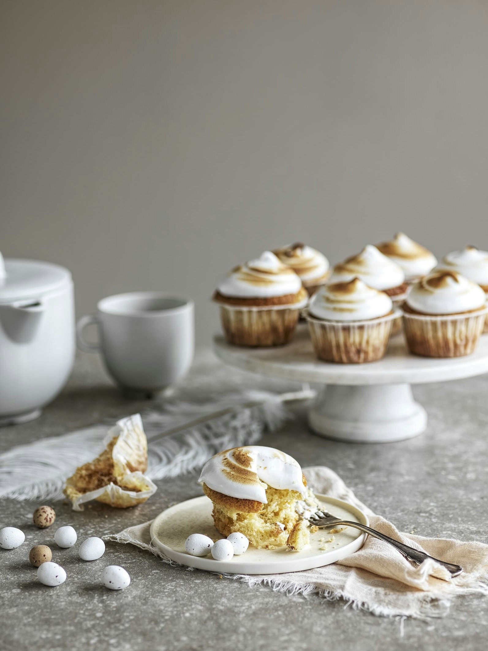 Citronmuffins med marengs