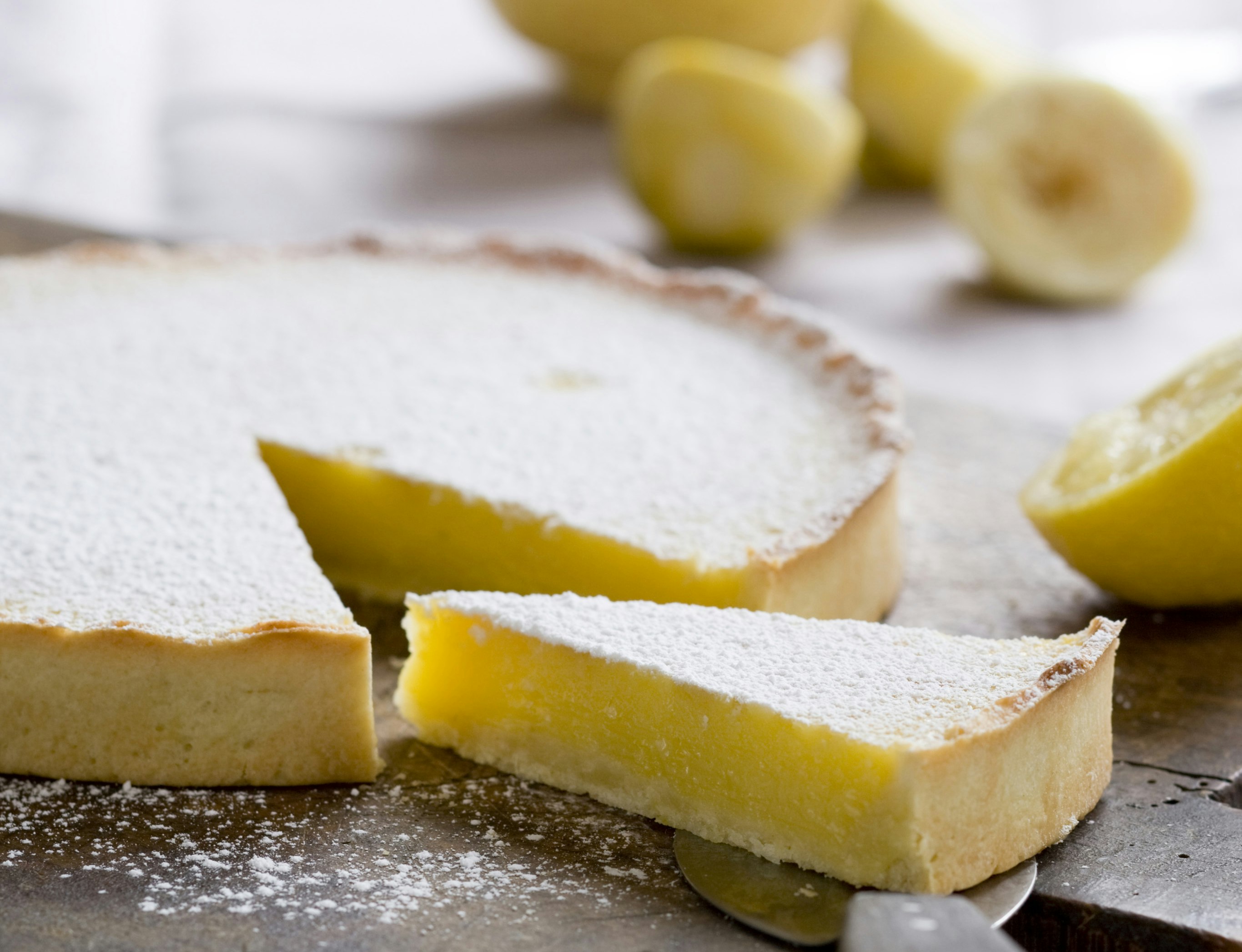 Citrontærte med sprød bund