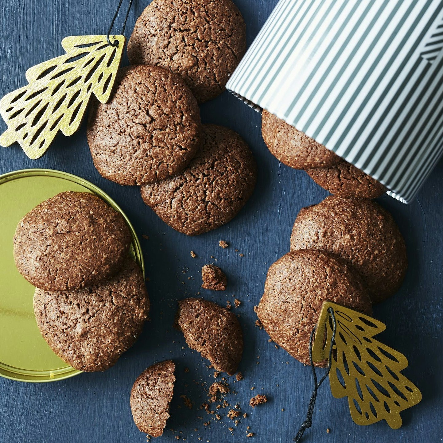 Cookies med kakao og pebermynte