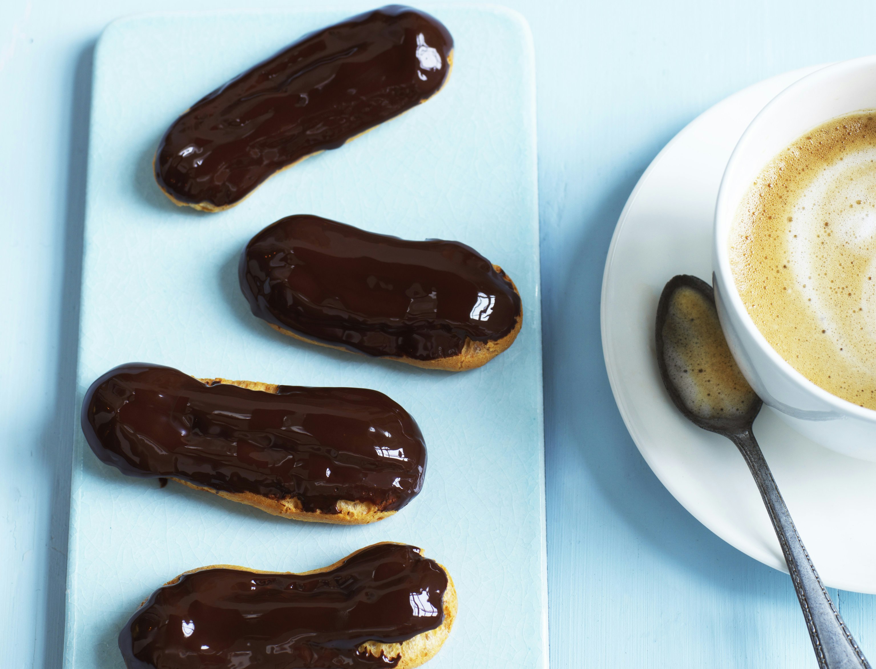 Eclair med appelsin-ganache