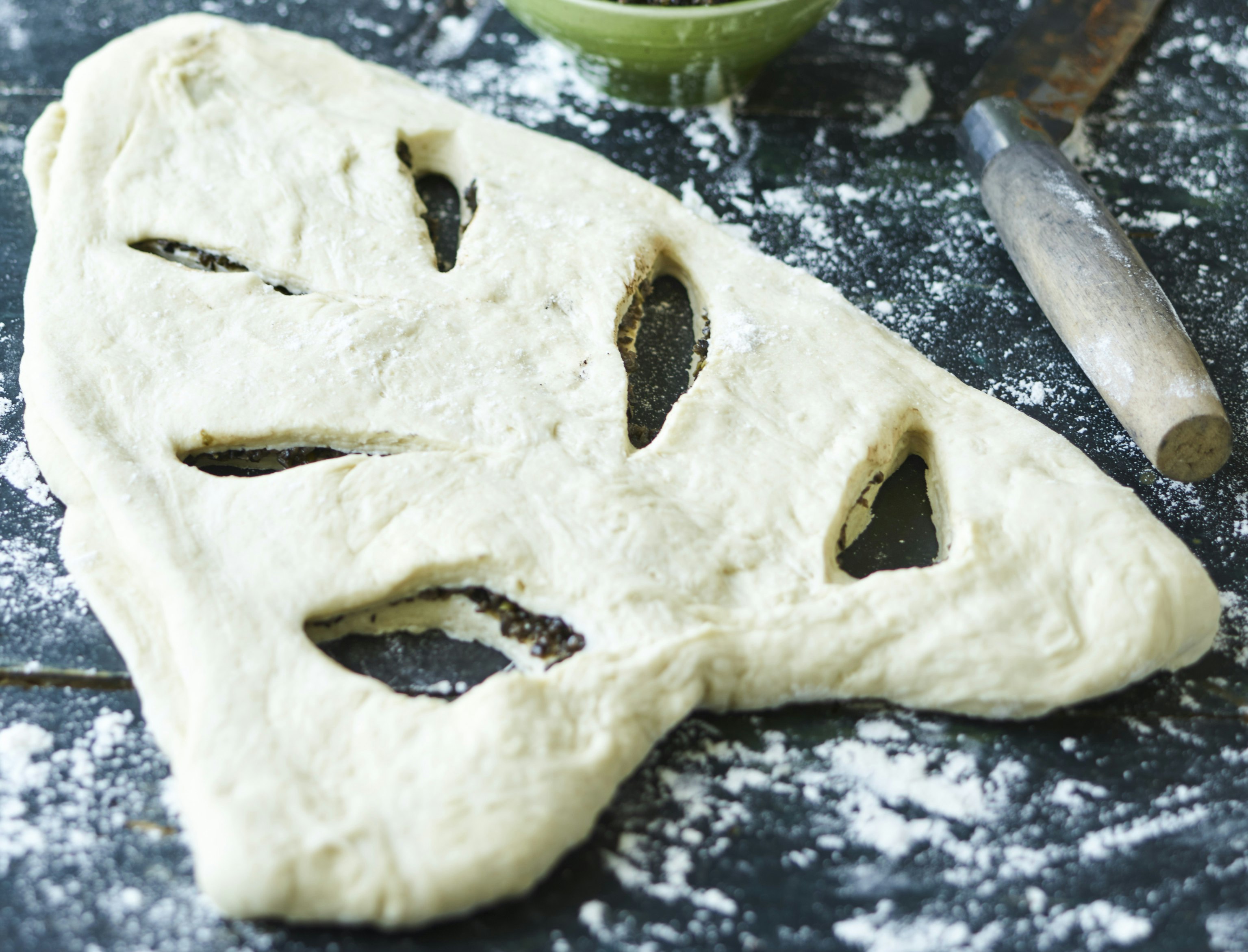 Fougasse - fransk madbrød