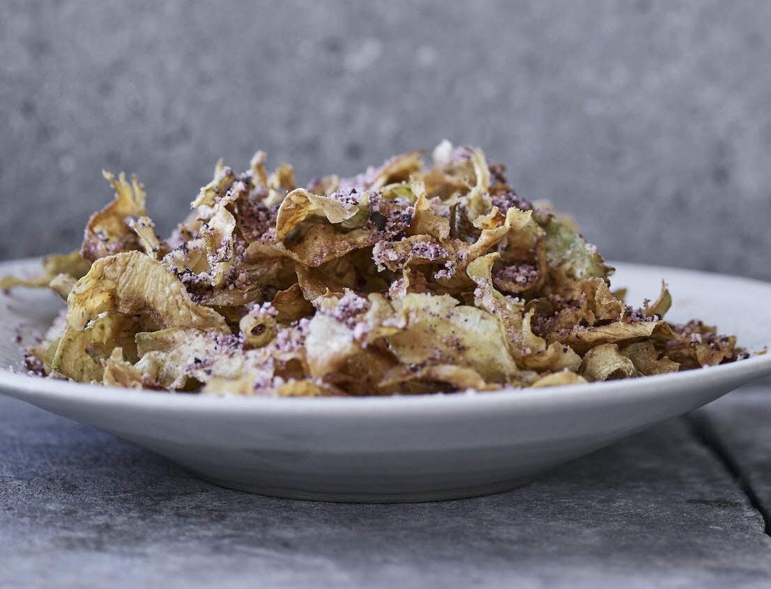 Friteret artiskok med drys