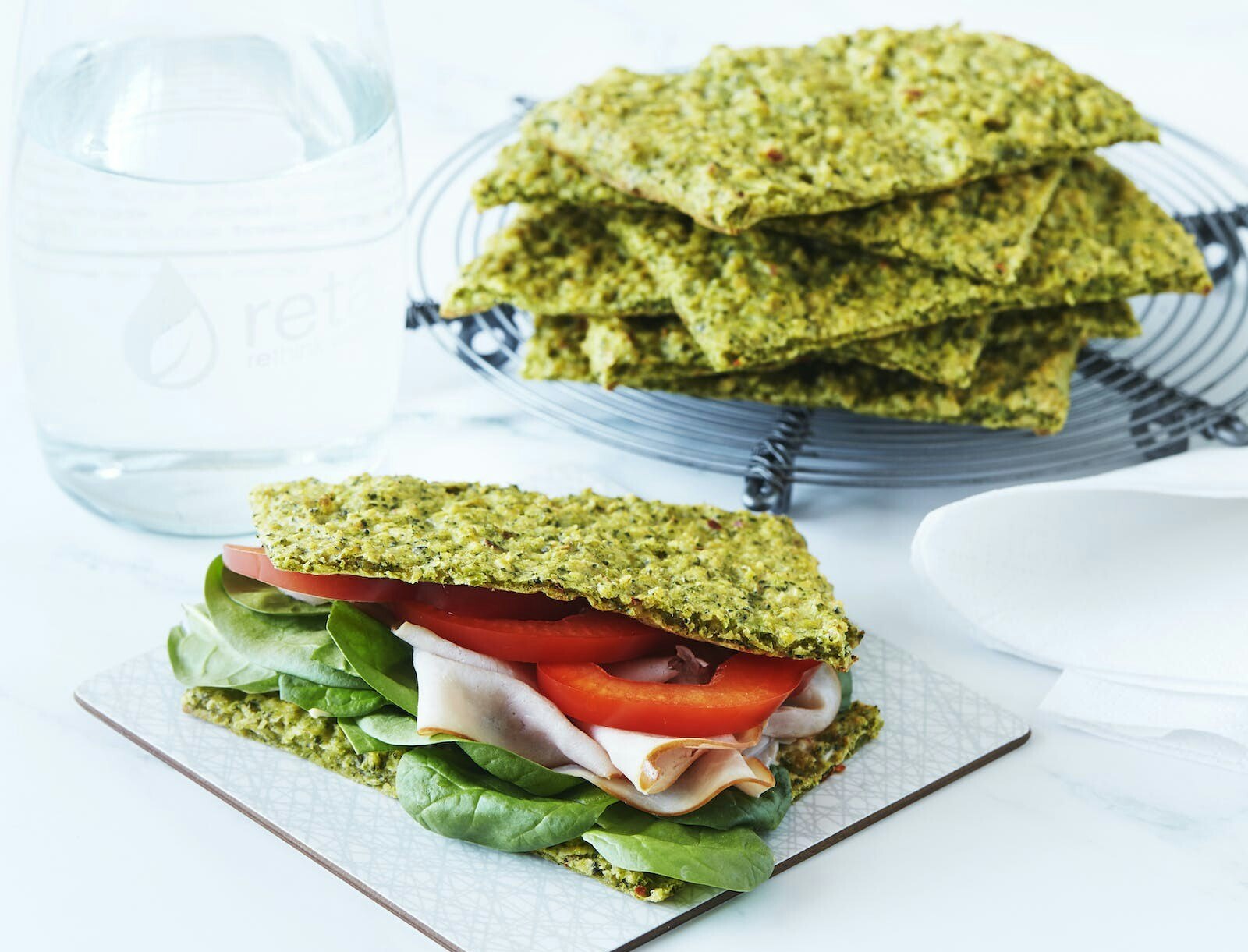 Glutenfrit sandwichbrød med broccoli