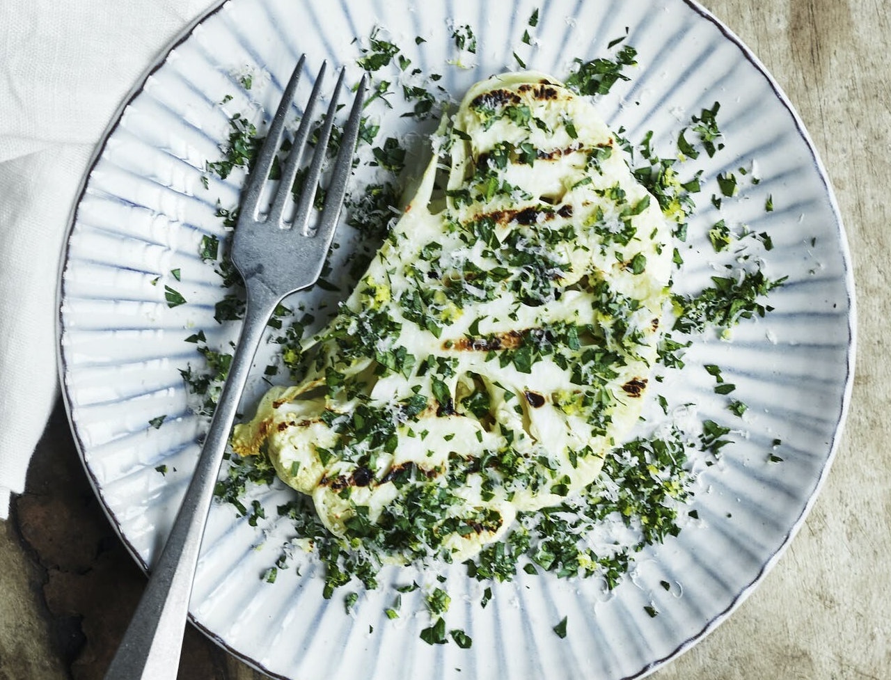 Grillet blomkål med gremolata