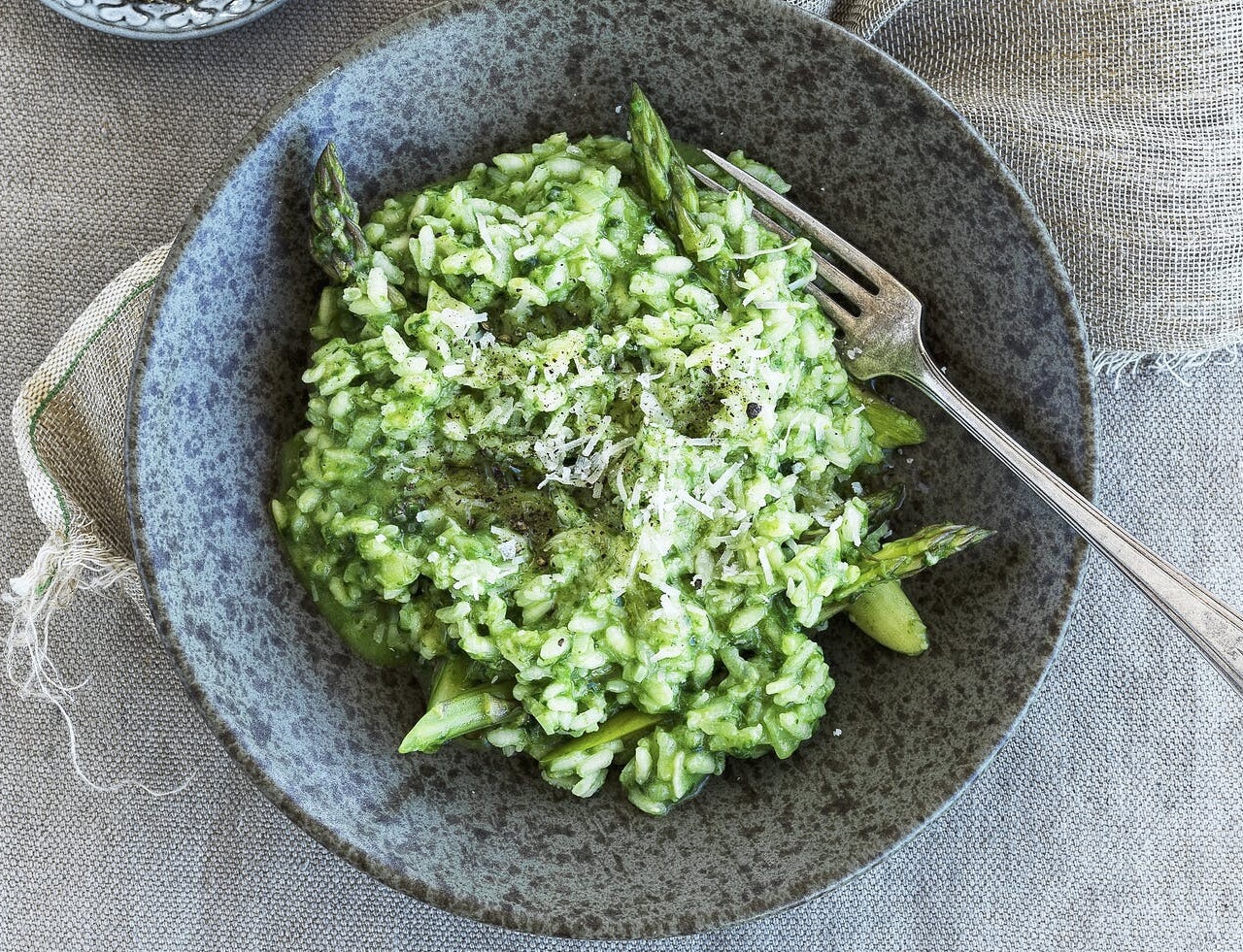 Grøn risotto med asparges