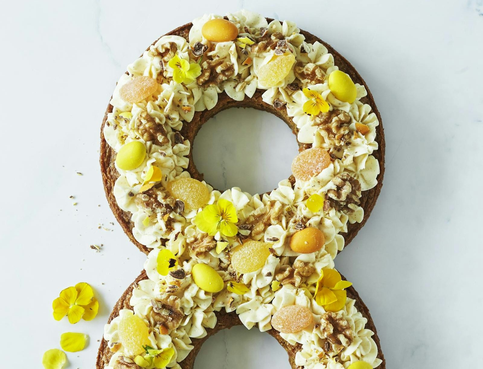 Gulerods-talkage med brunet smørcreme