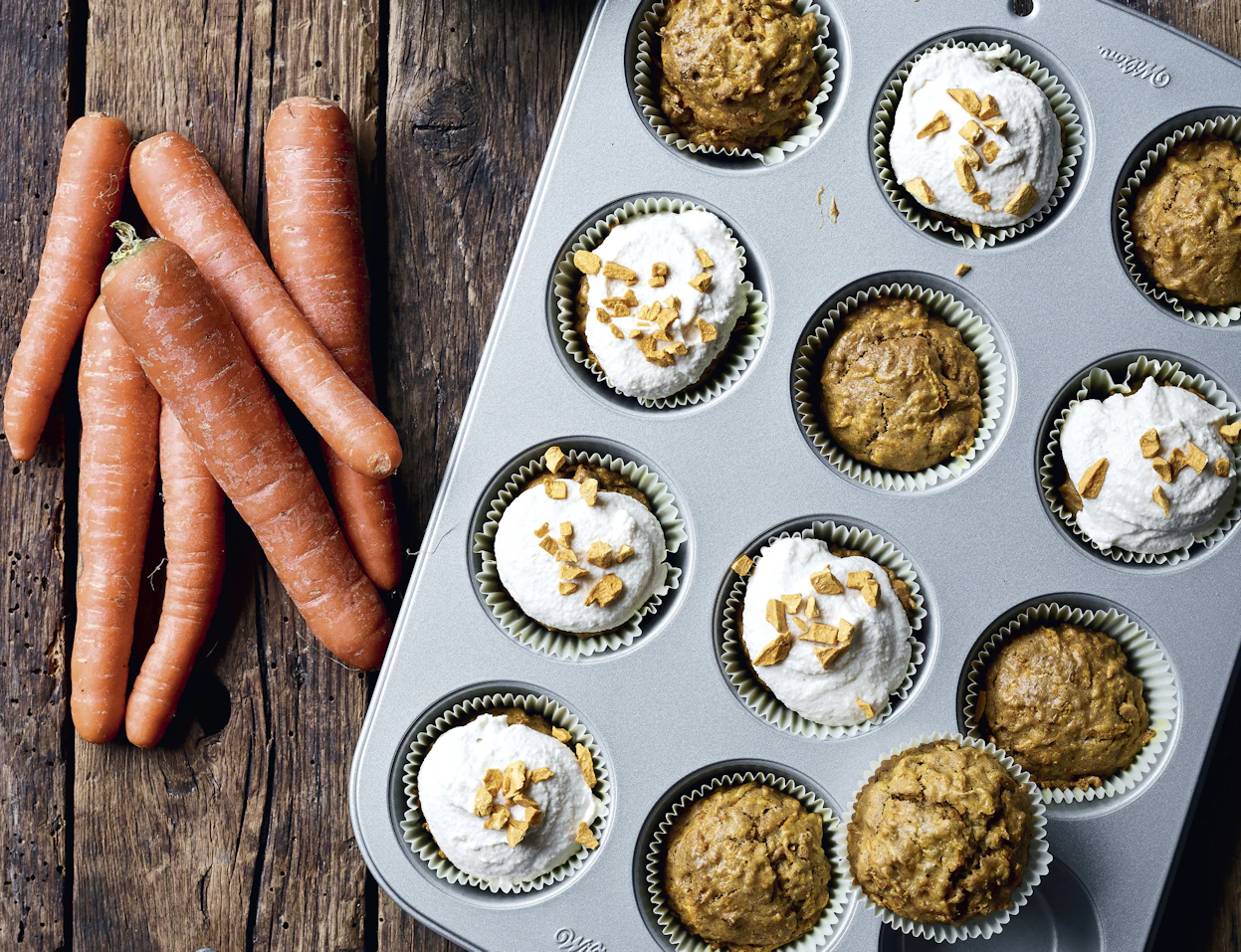 Gulerodsmuffins med ingefær | SPIS BEDRE