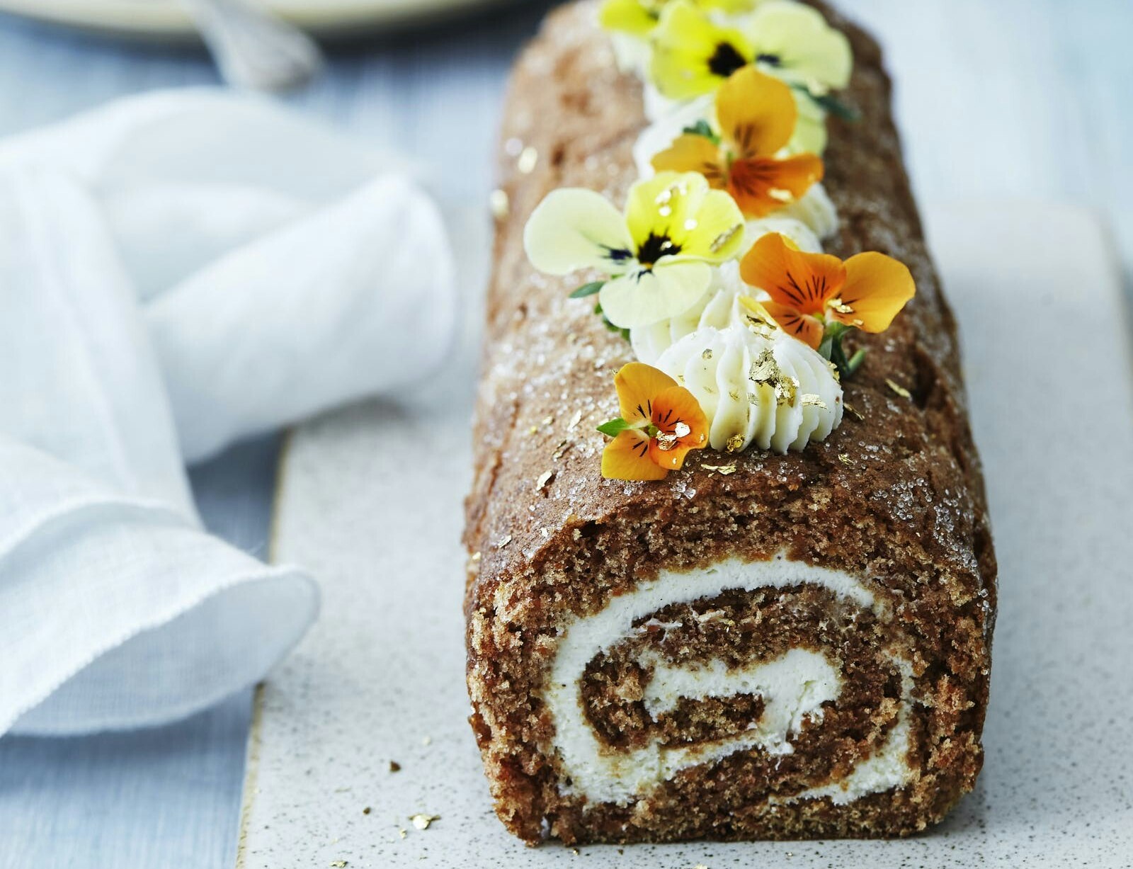 Gulerodsroulade med syrlig flødeostecreme