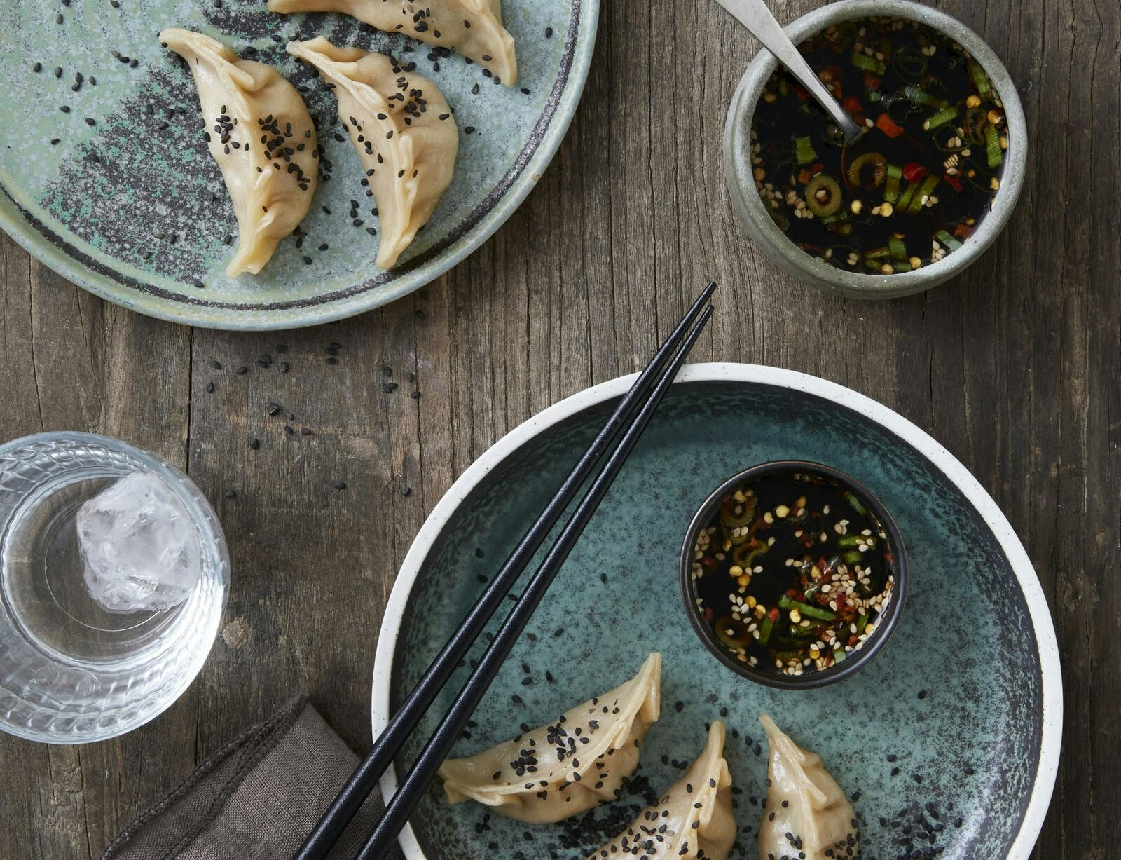 Gyoza med svinekød og tofu