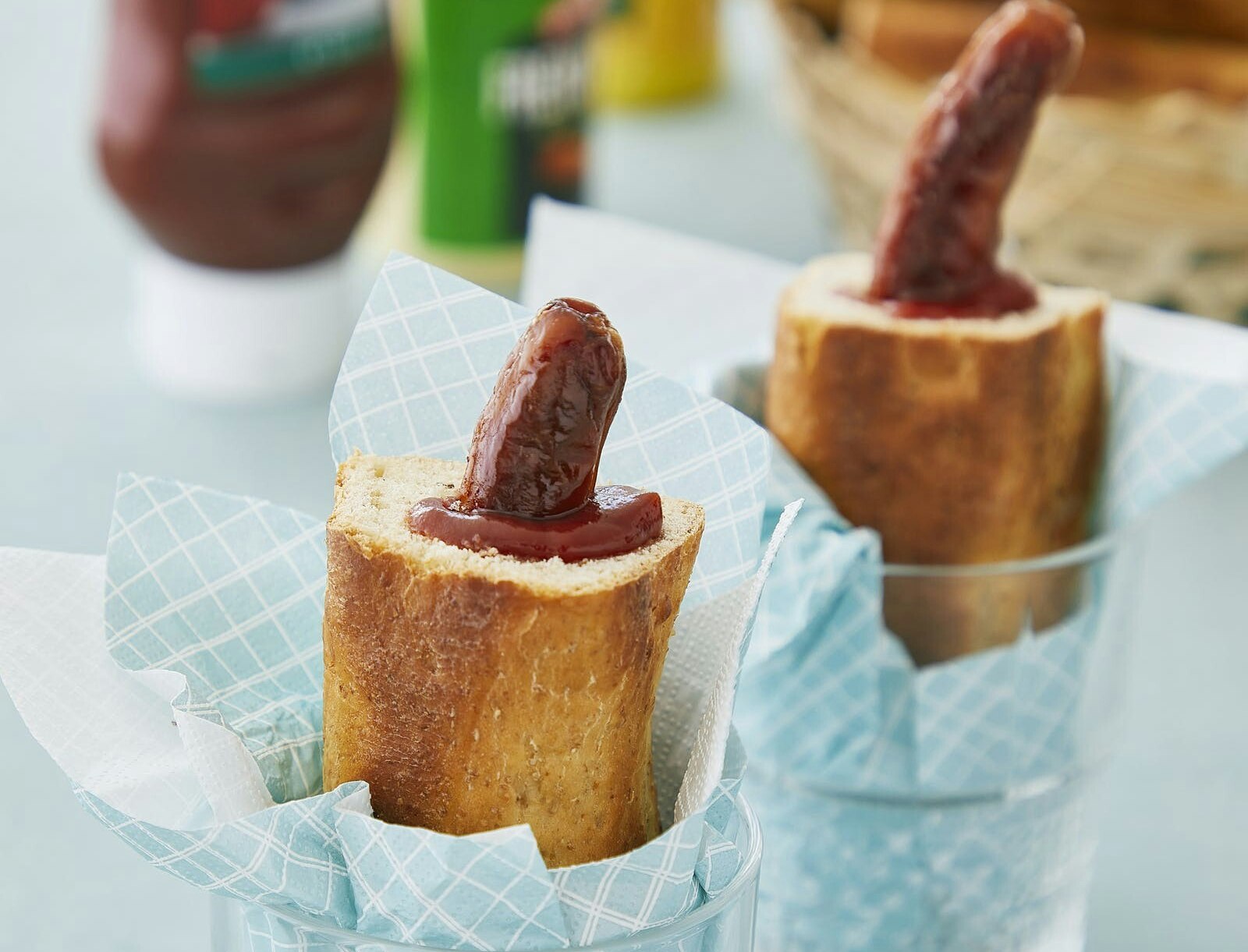 Hjemmelavede franske hotdogbrød