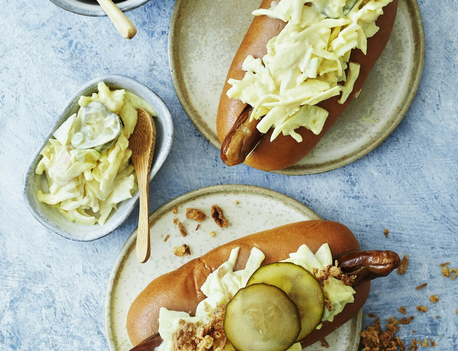 Hotdogs med fennikel-remoulade