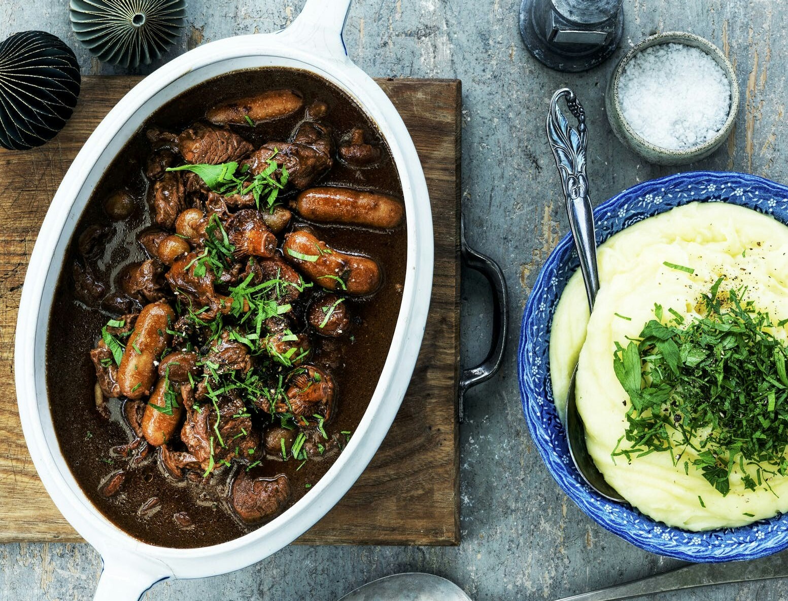 Høvdingegryde med kartoffelmos