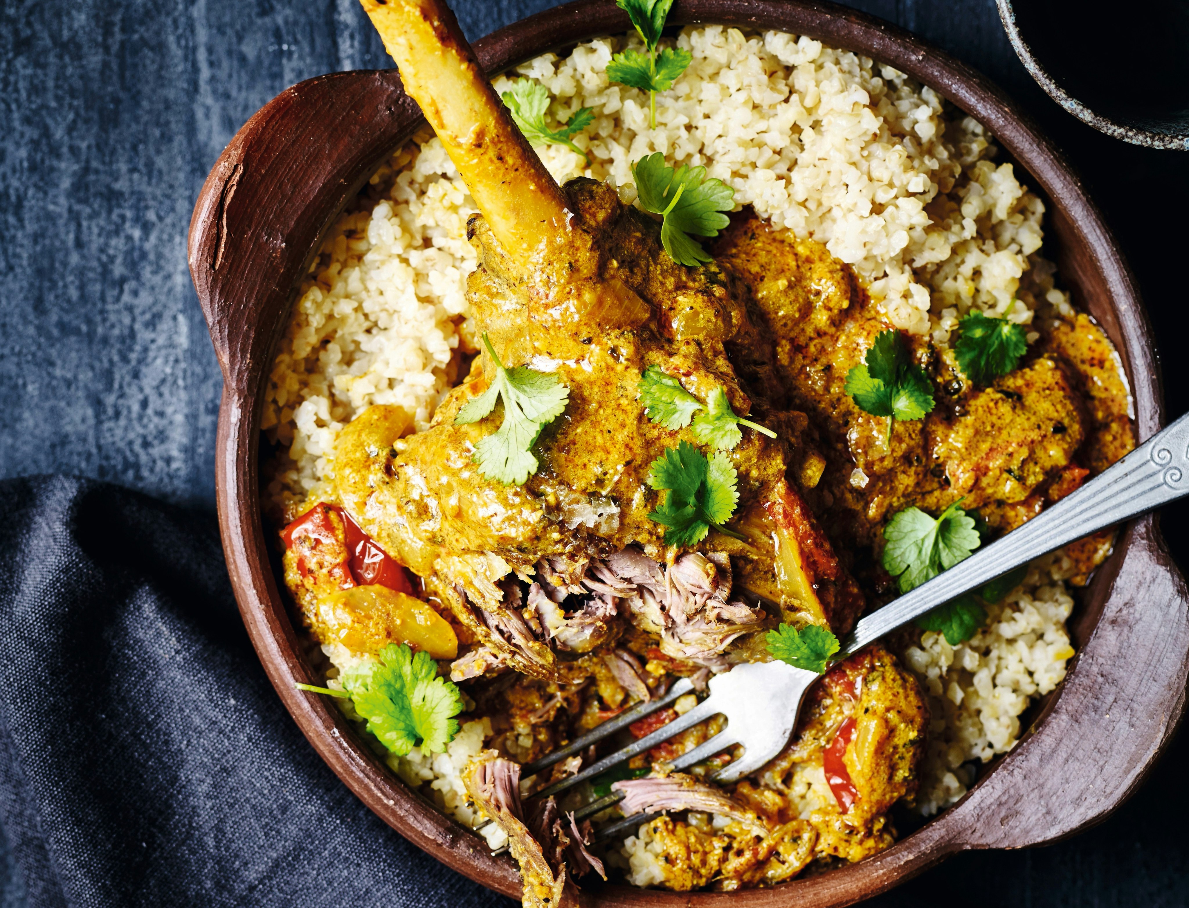 Indisk rogan josh med lam