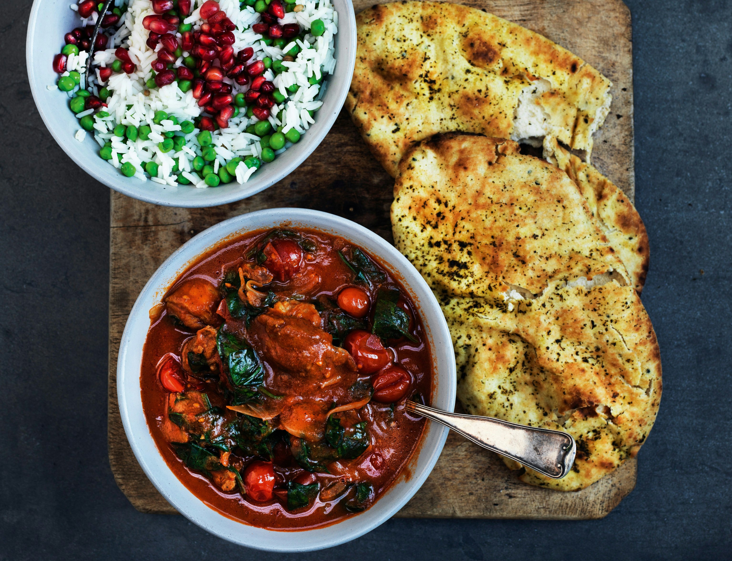 Indisk saag med lam og spinat