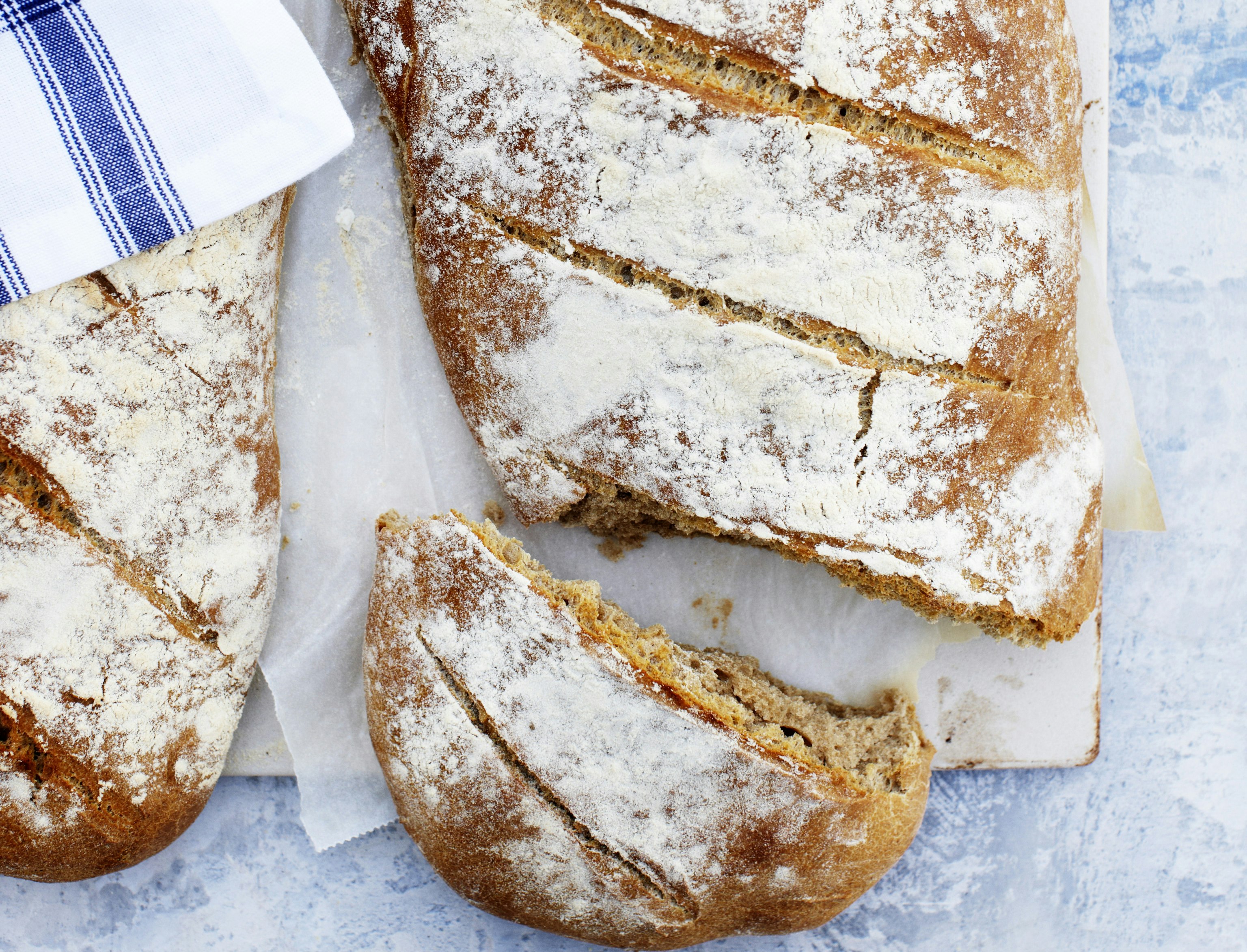 Italiensk ciabattabrød med speltmel