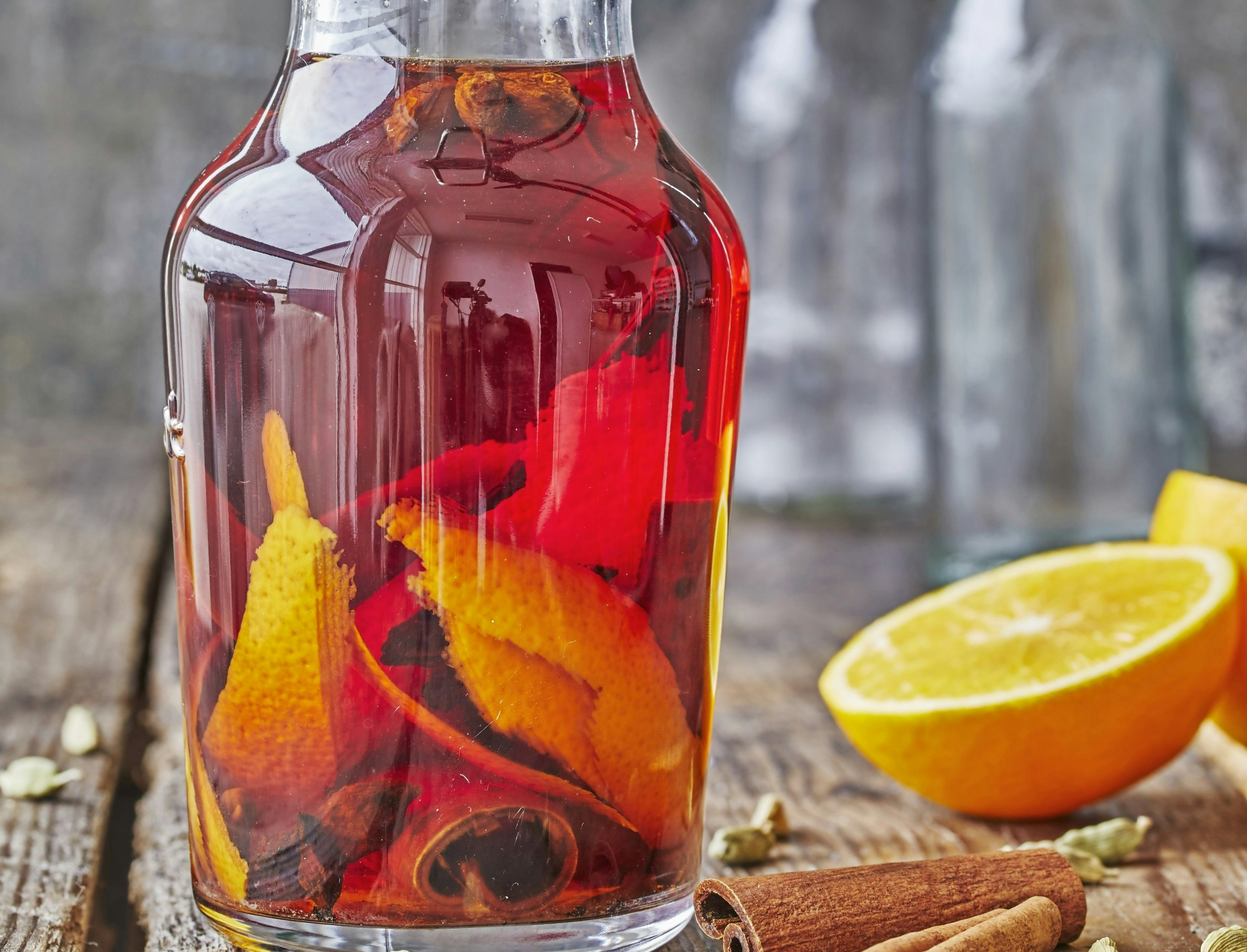 Julesnaps med appelsin og kanel