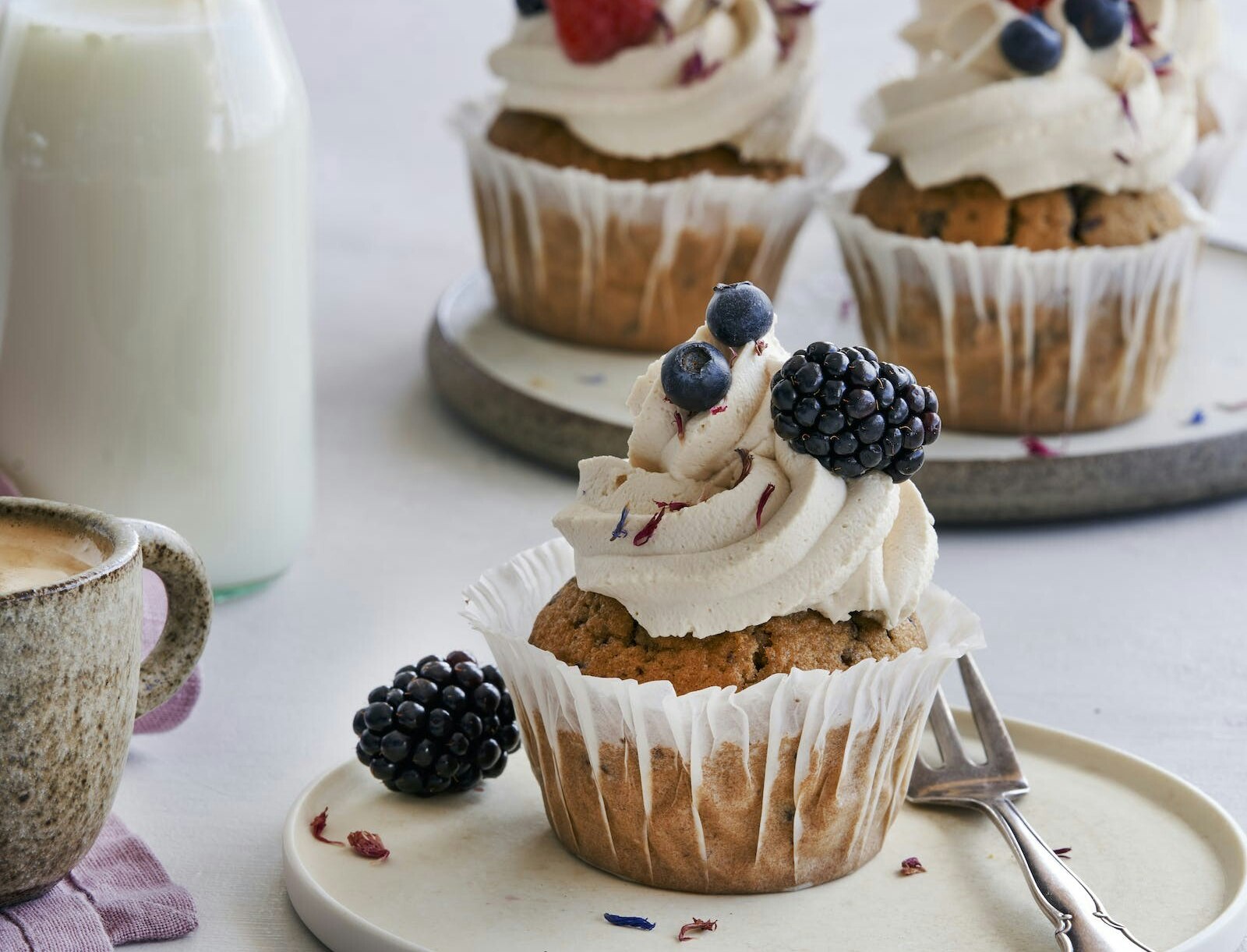 Kaffe- og chokolademuffins med kaffefrosting