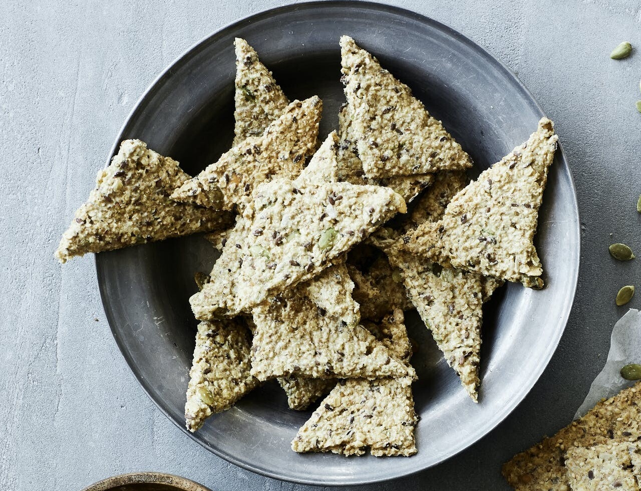 Knækbrød med havregryn