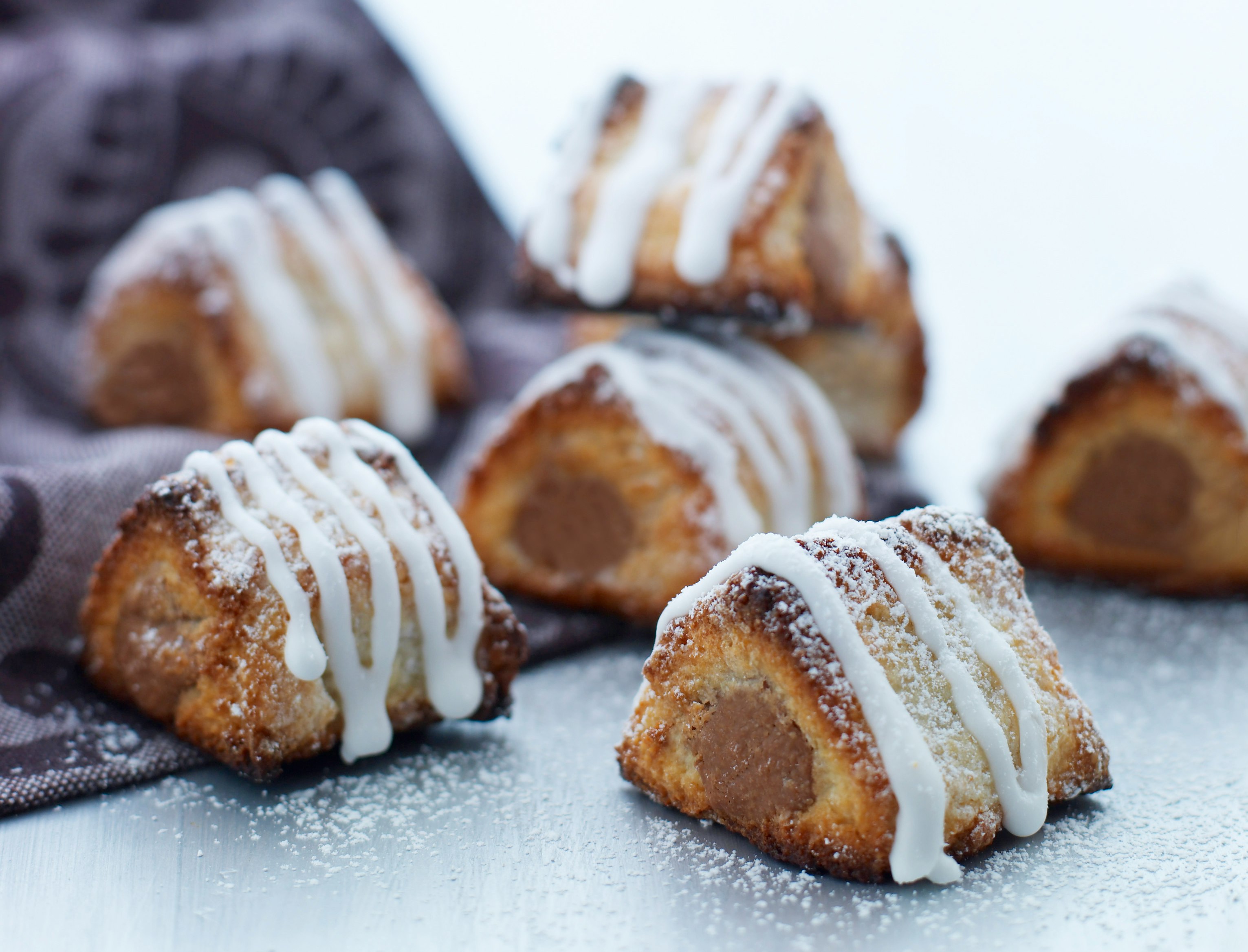 Kransekagestykker med nougat