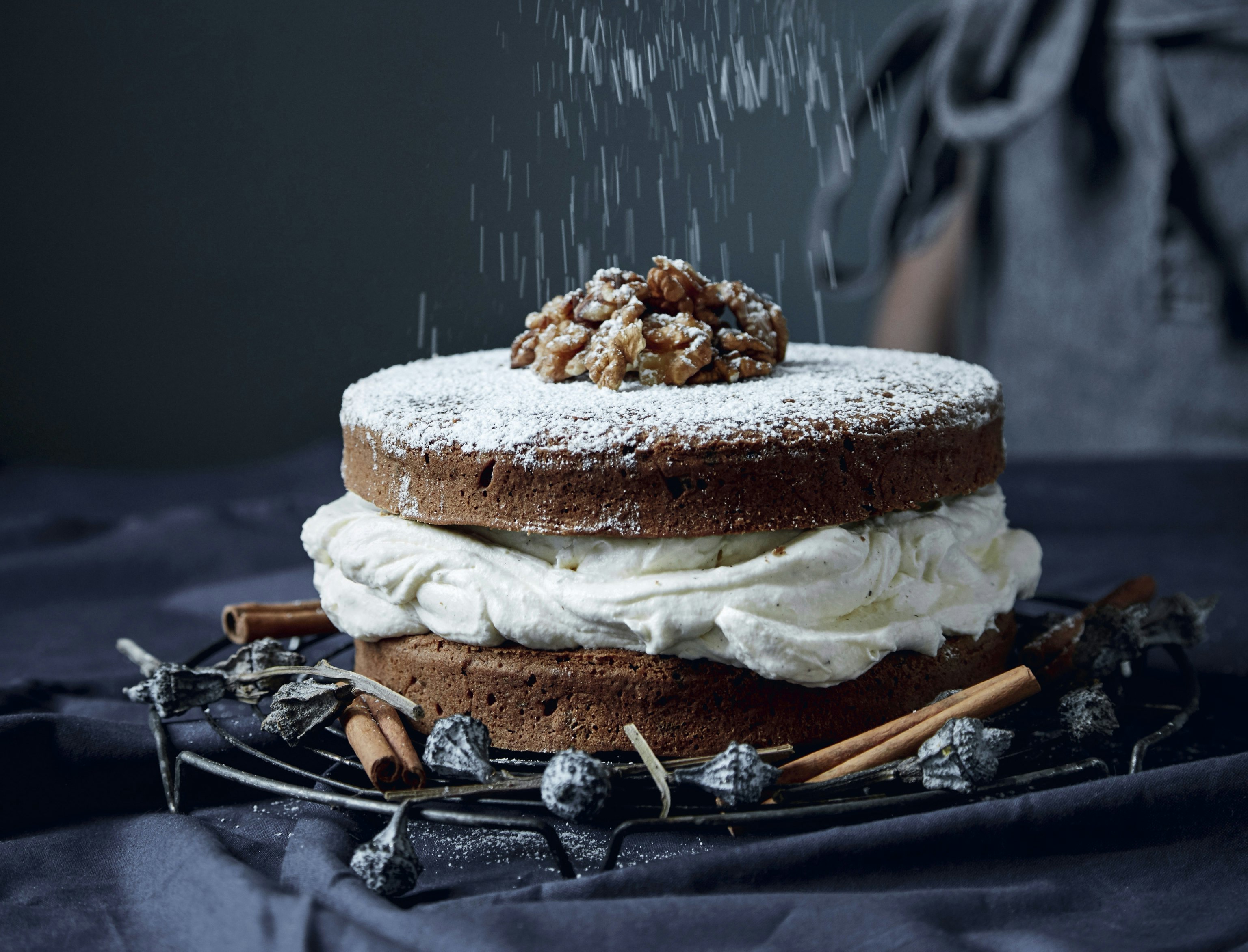 Krydderlagkage med flødeostecreme