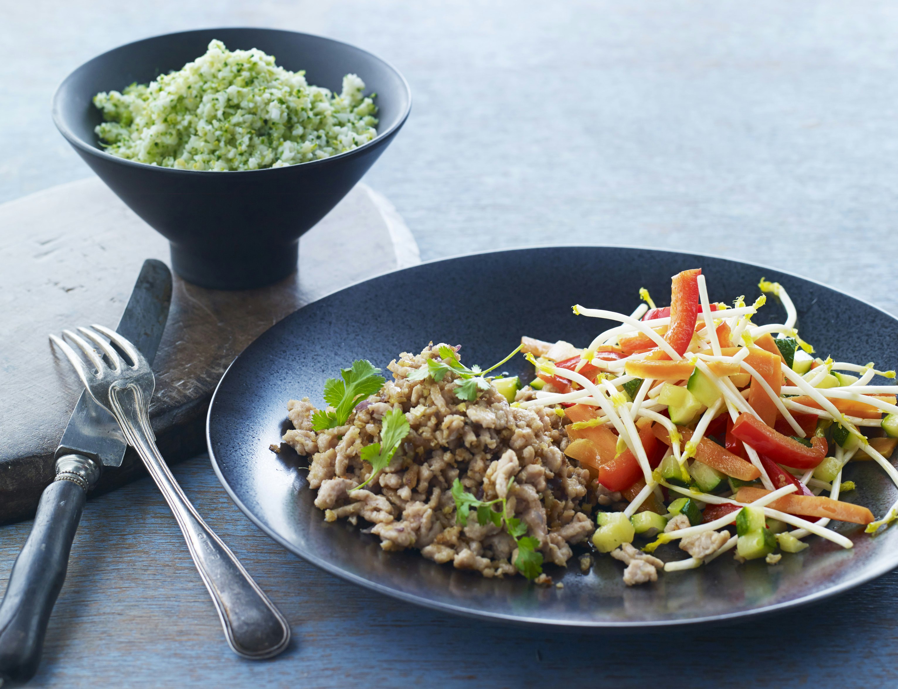 Kylling i wok med broccoliris