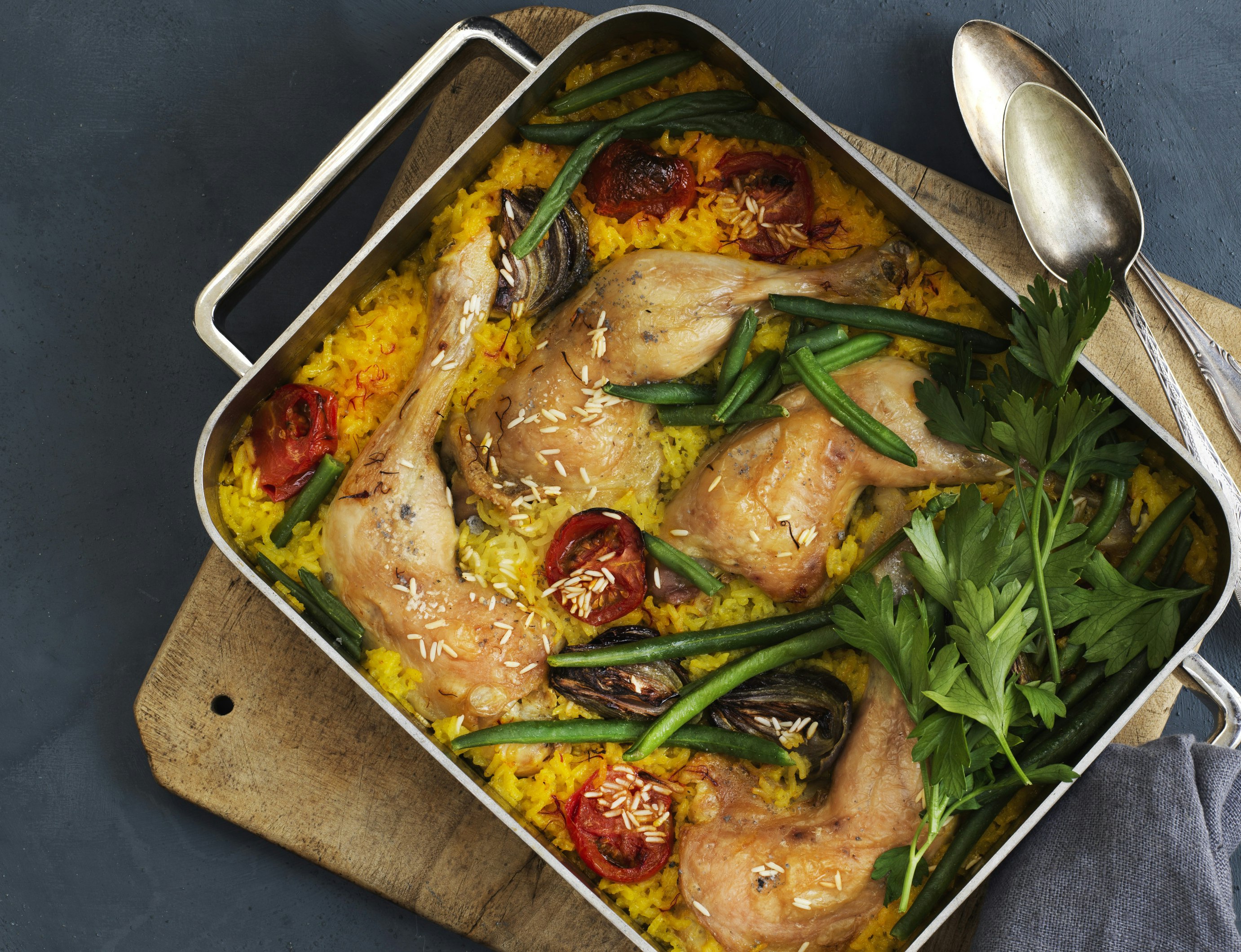Kylling med safranris