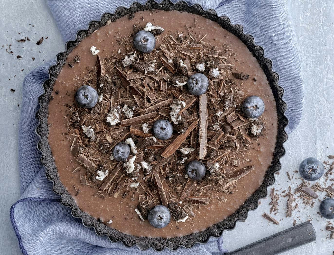 Mælkechokoladetærte med Oreo