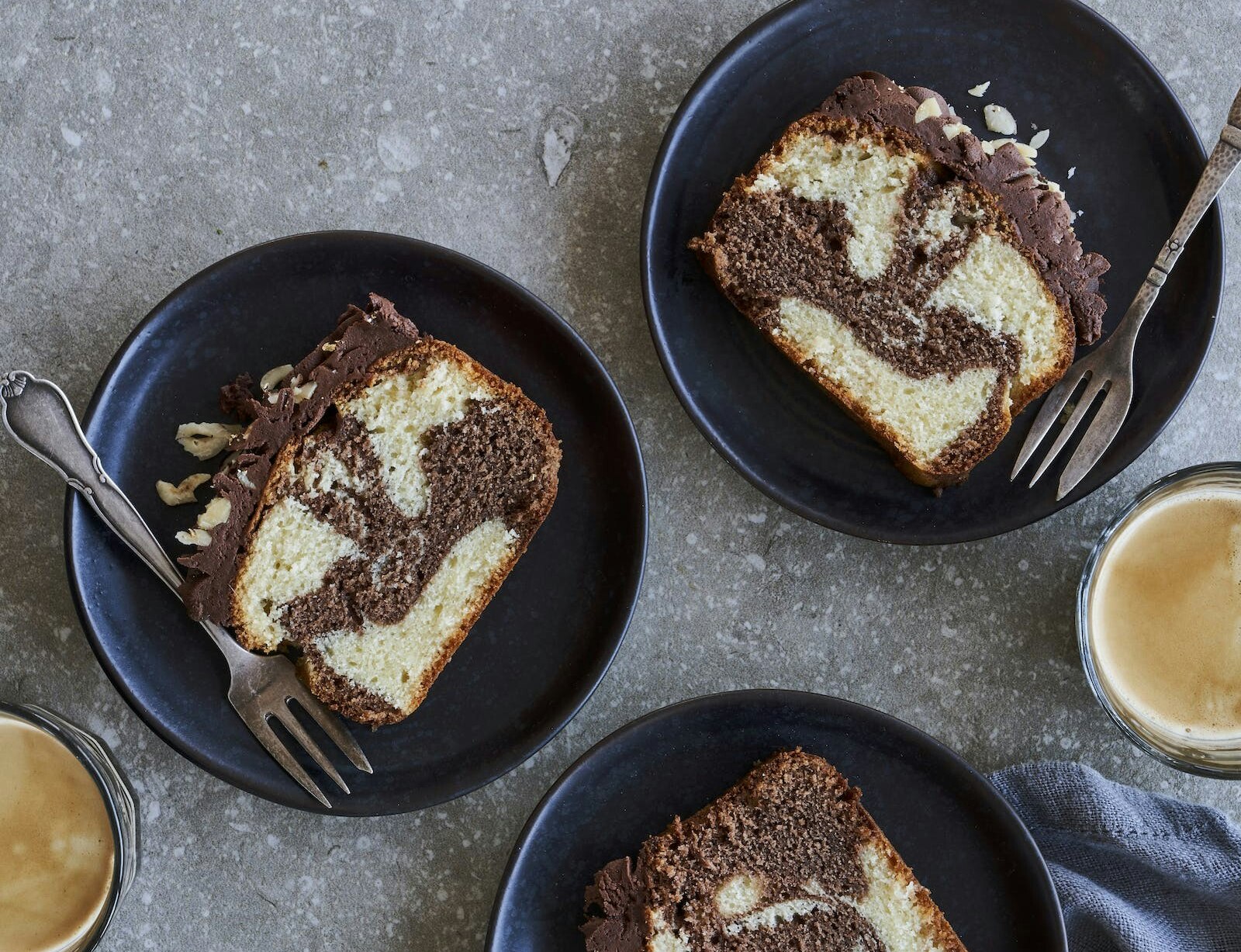 Marmorkage med Nutella-smørcreme