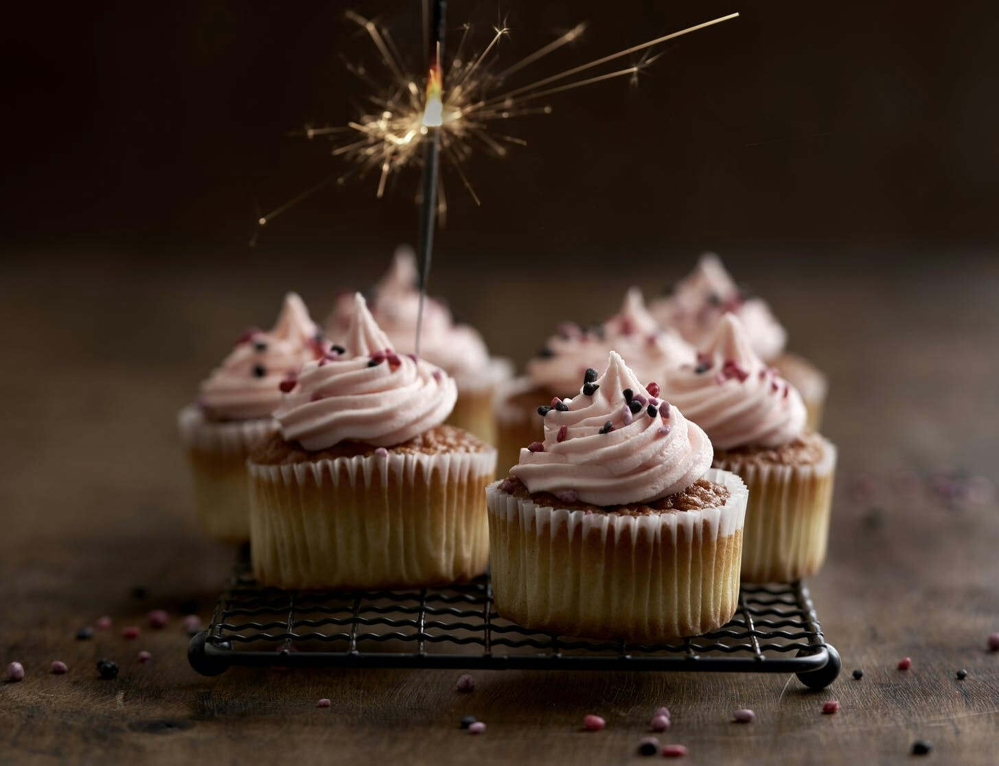 Mini-cupcakes med champagne