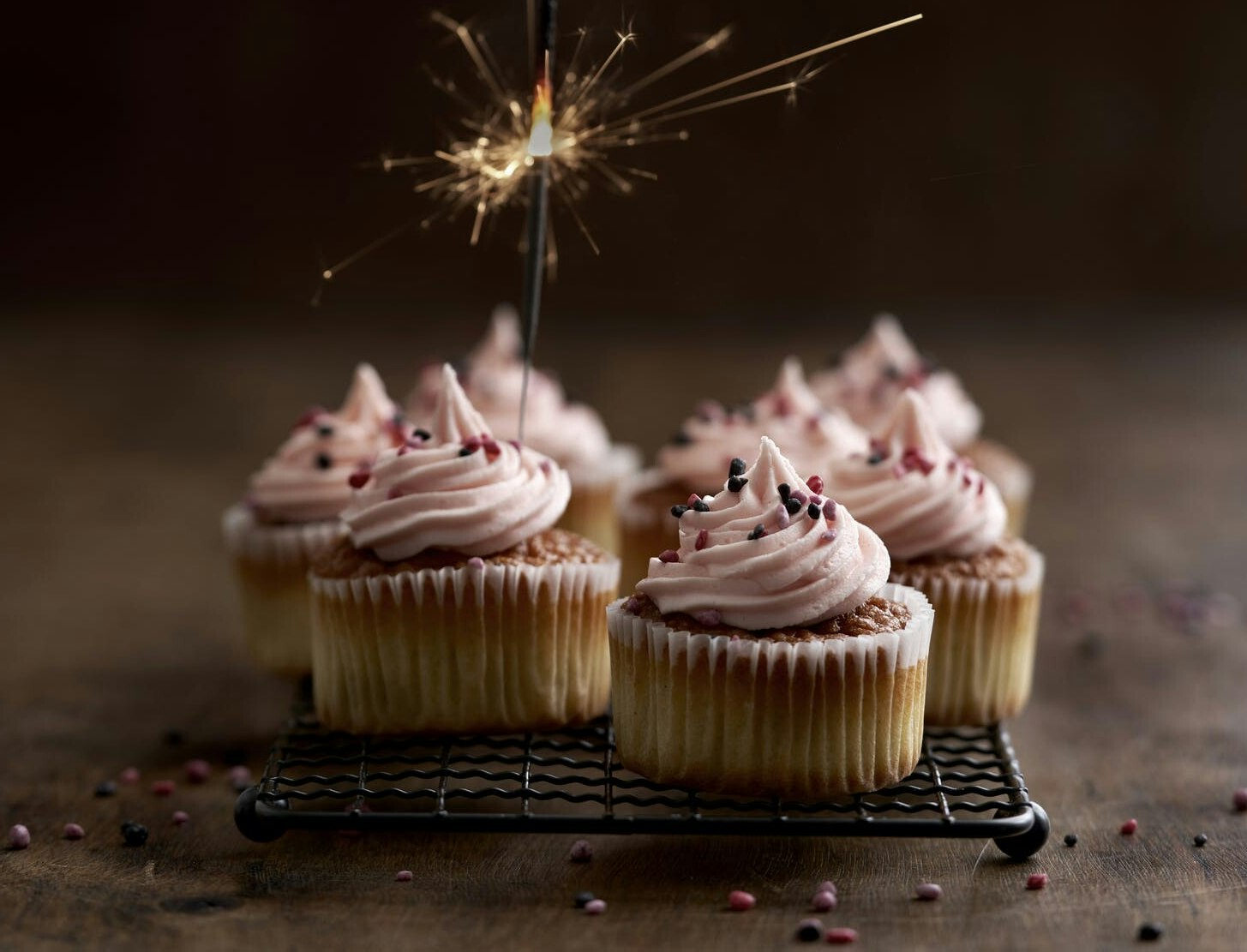 Mini-cupcakes med champagne