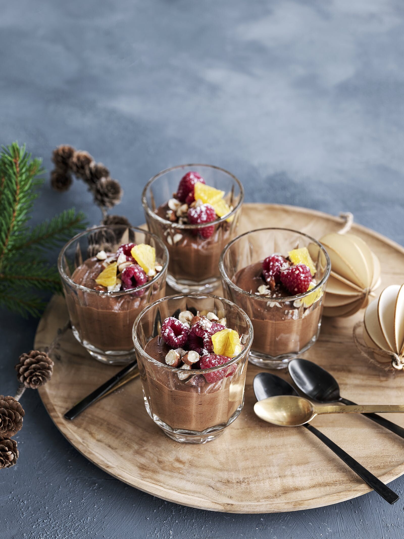 Nougatmousse - god dessert til julefrokost | SPIS BEDRE Nougatmousse - god dessert til julefrokost | SPIS BEDRE