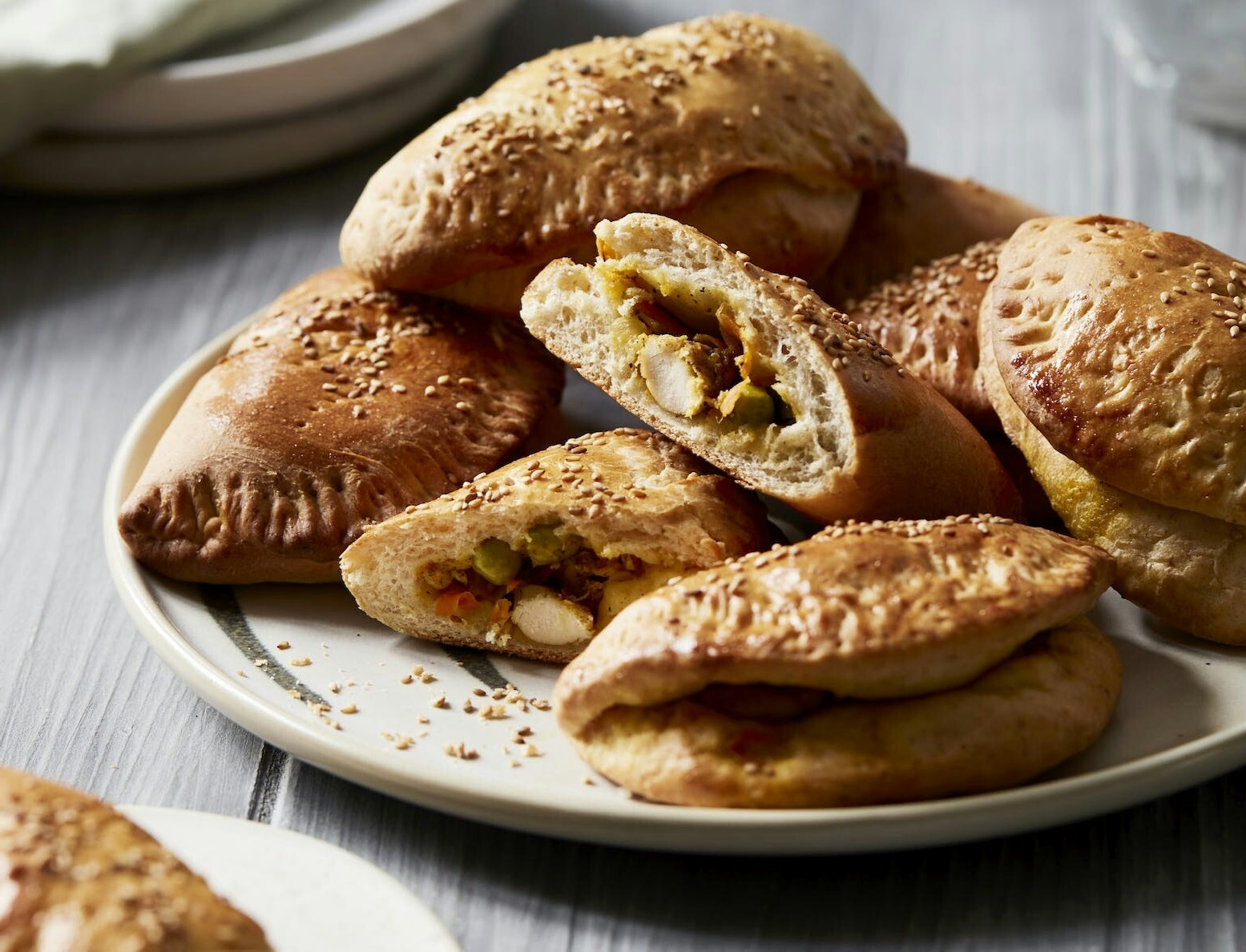 Pirogger med kyllingefyld