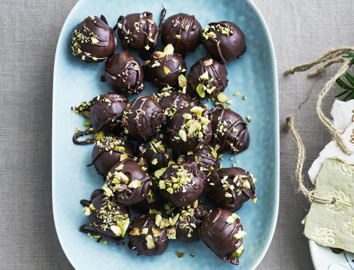 Pistacie-marcipan-kugler