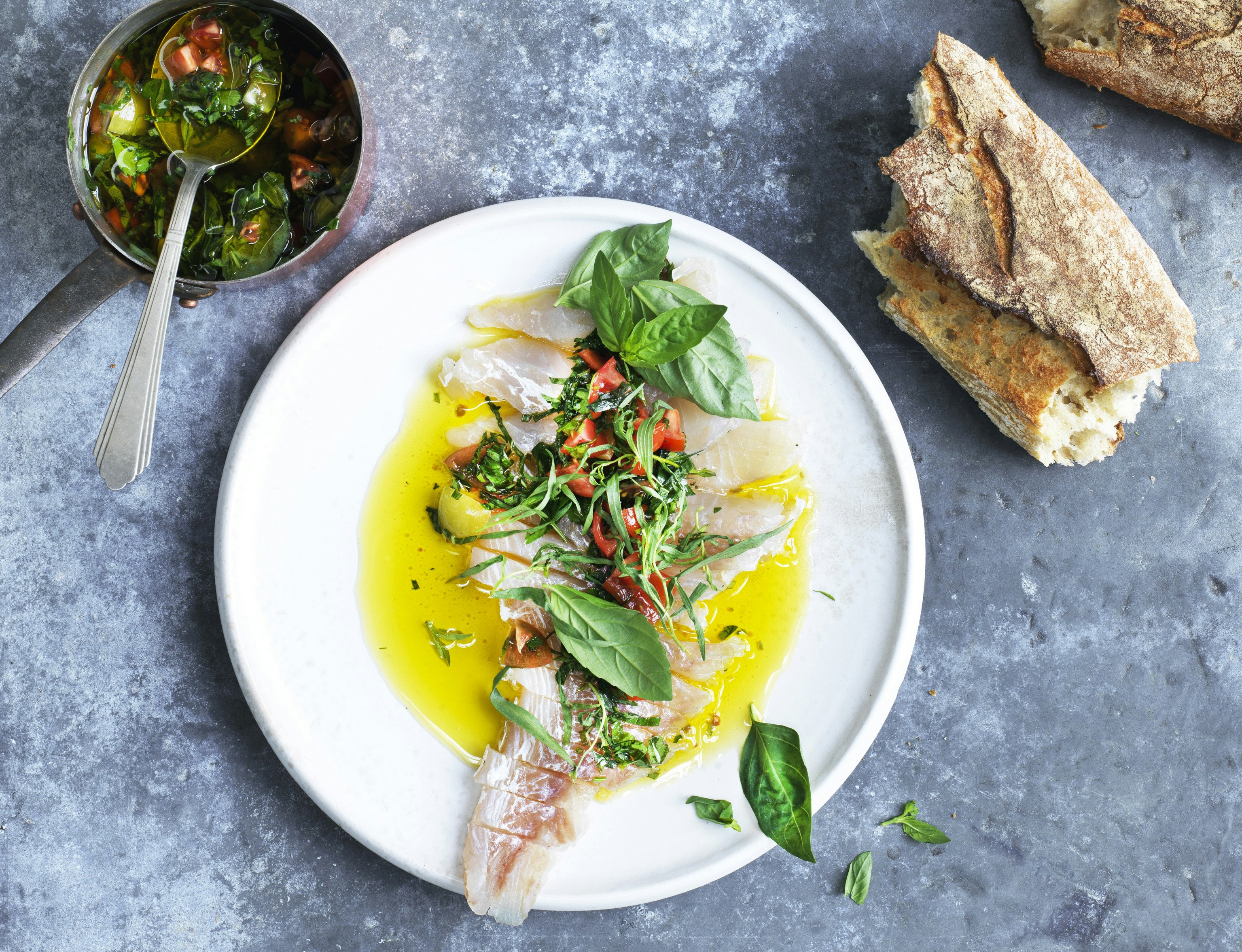 Rimmet sej med sauce vierge