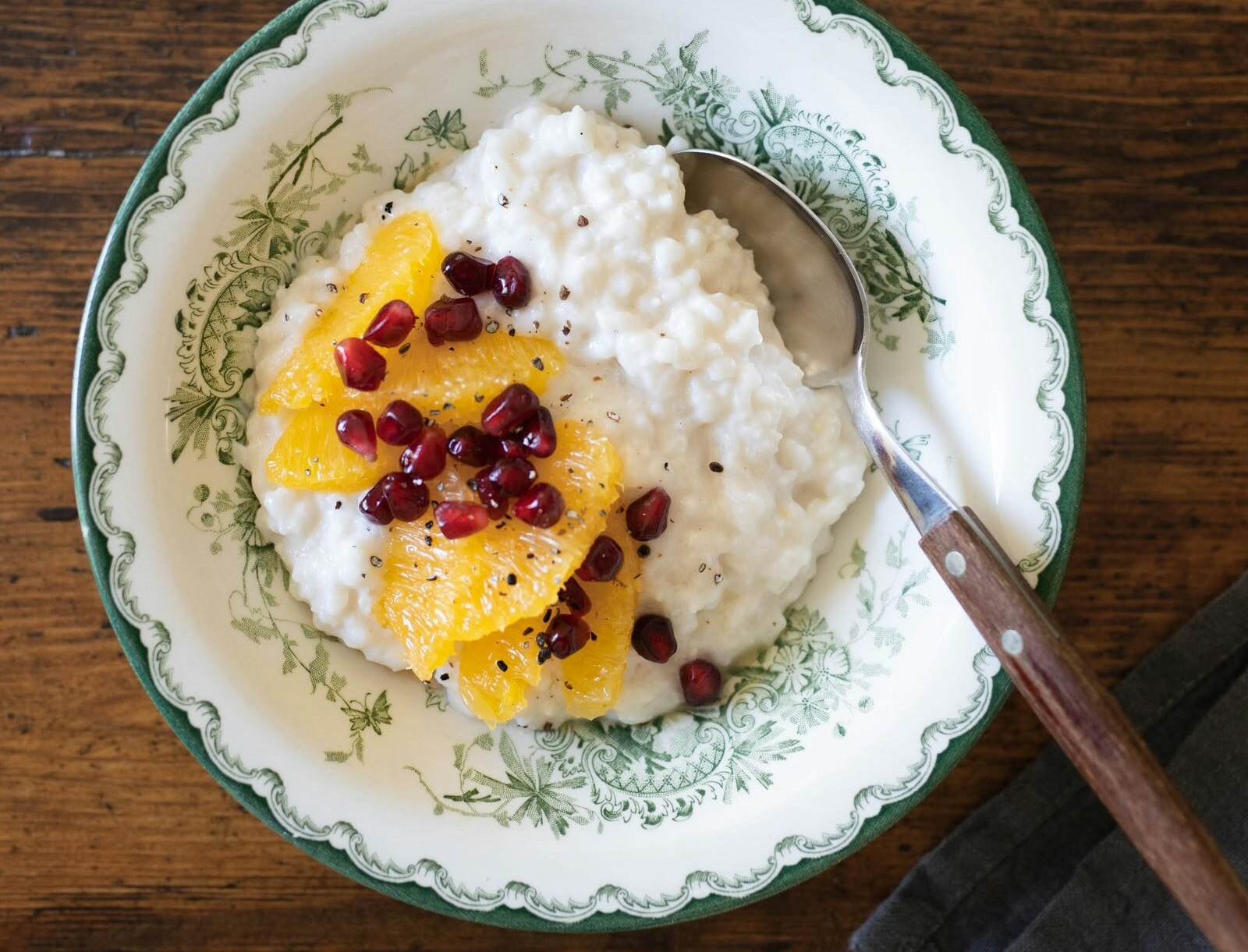 Risengrød med kokosmælk og appelsin