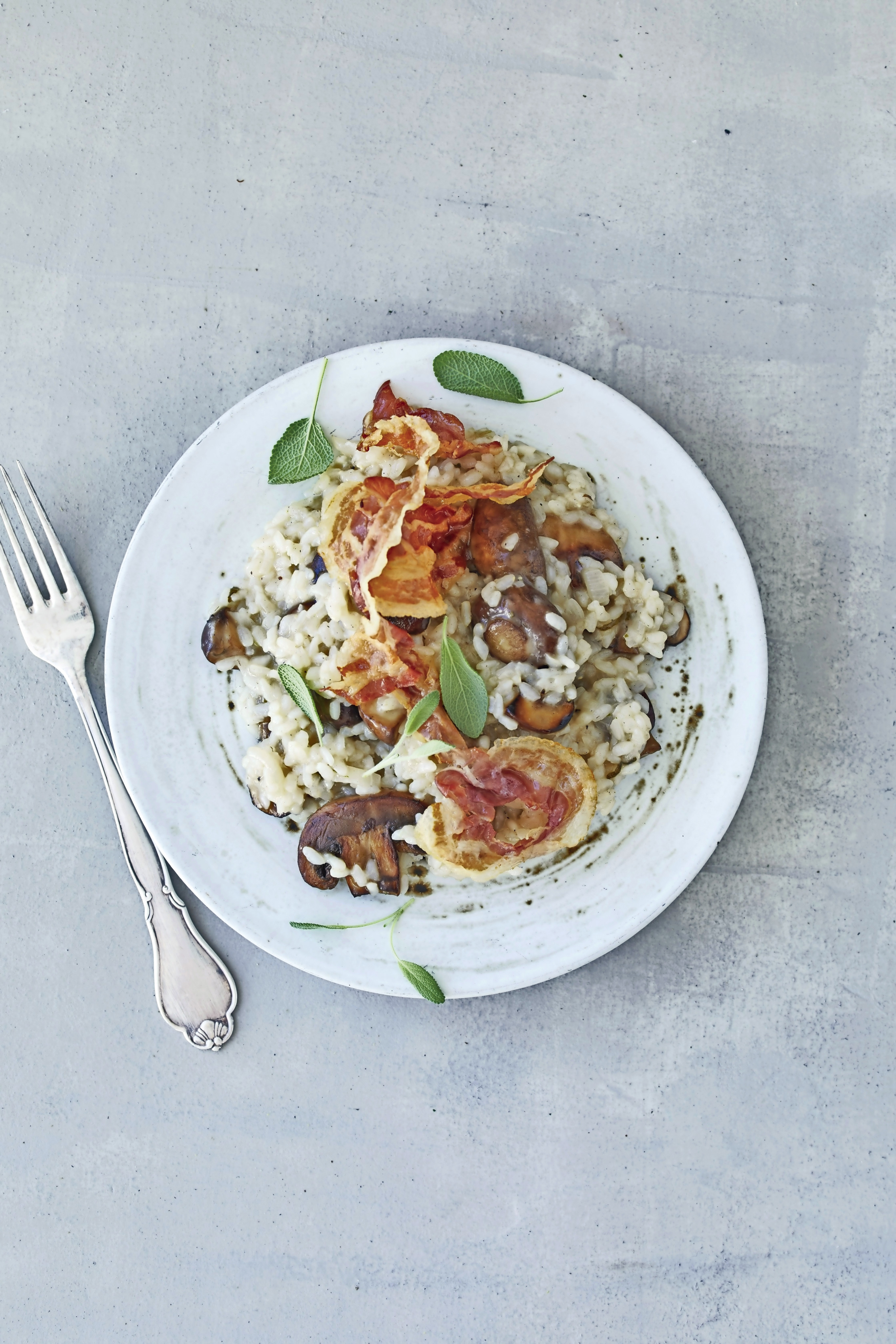 Risotto Med Svampe Og Pancetta - Opskrift På Risotto | SPIS BEDRE