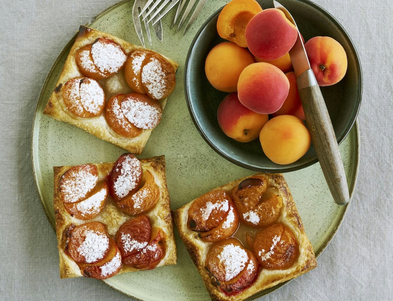 Sprøde abrikostærter