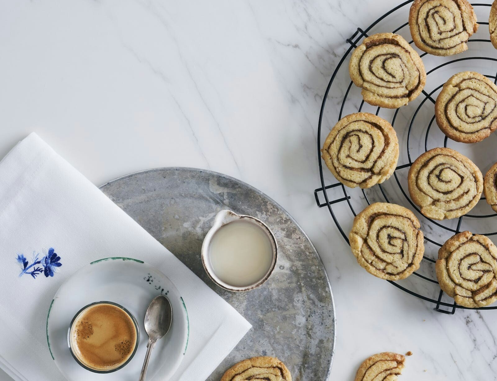 Sprøde kanelsnegle-småkager