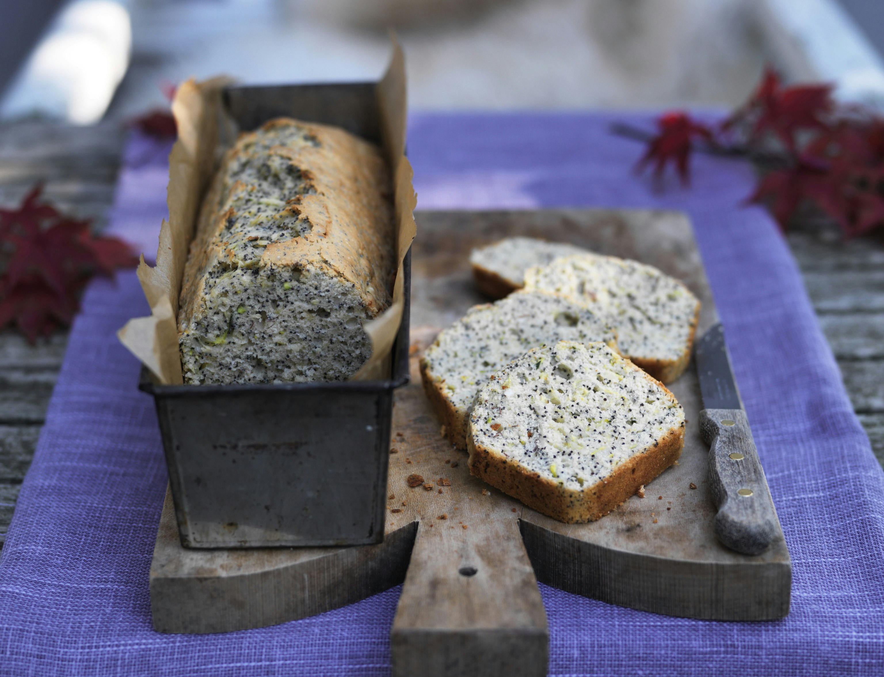 Svampet squashkage med citron og birkes