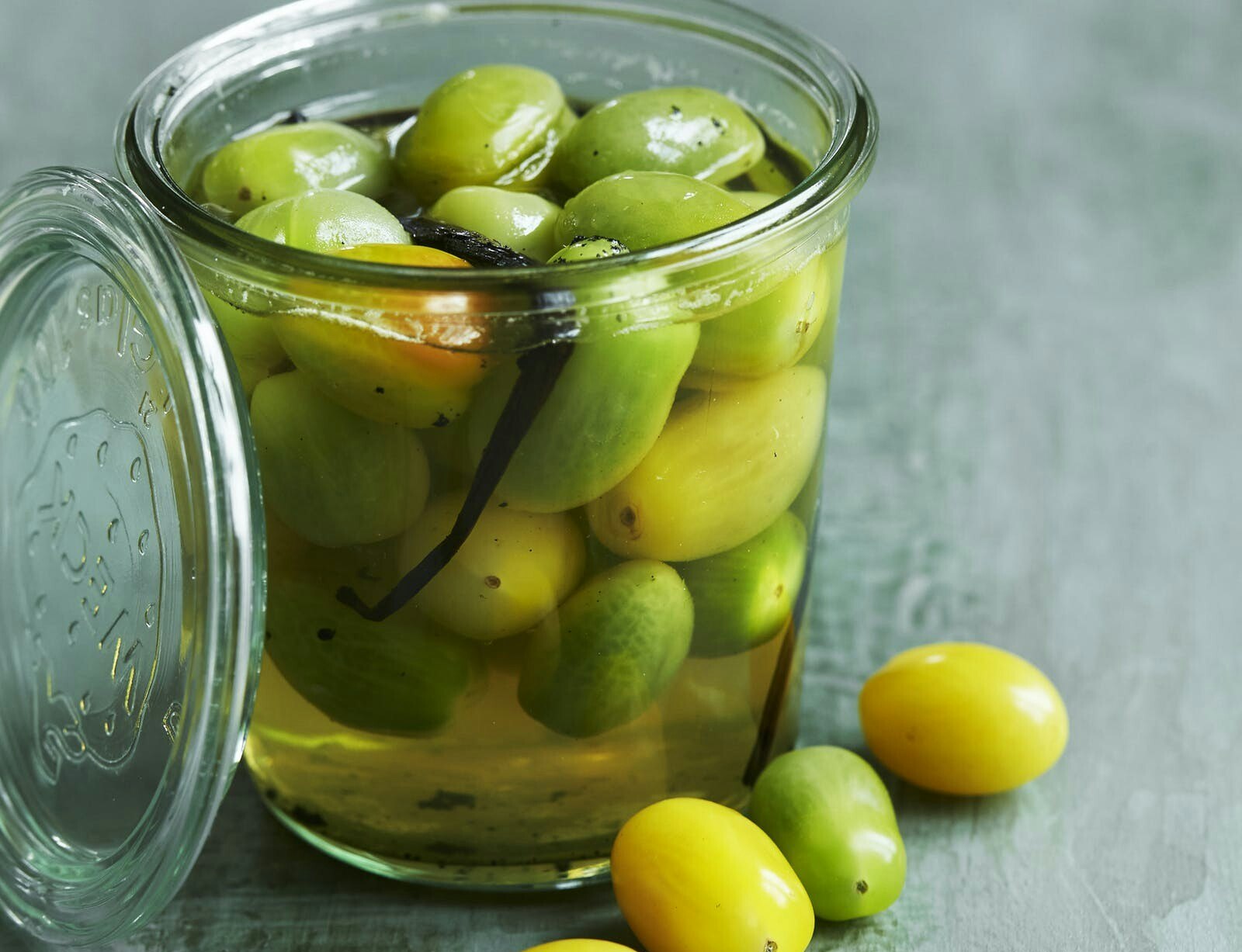 Syltede grønne tomater