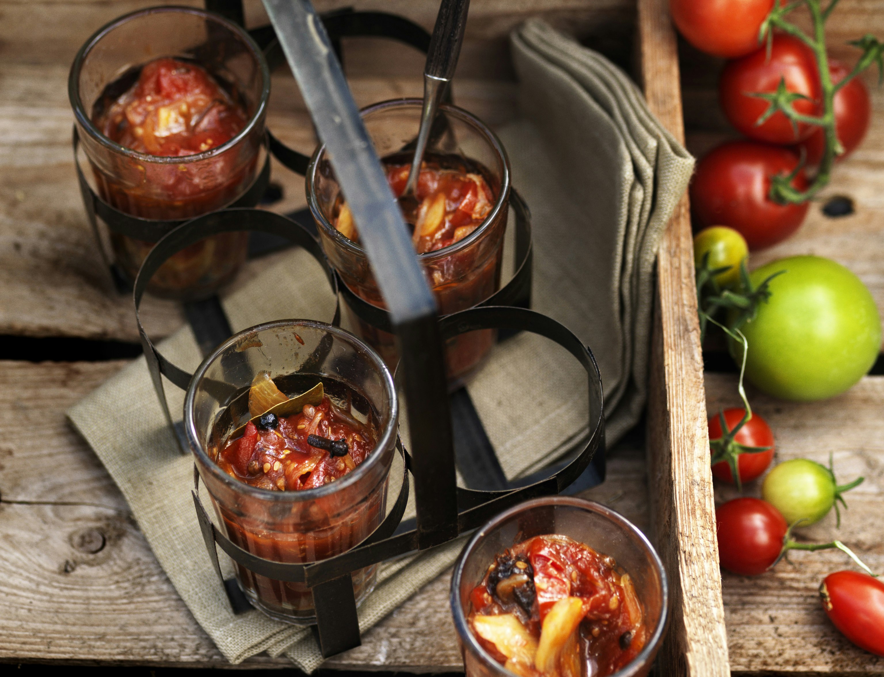 Tomatchutney med ingefær og kardemomme