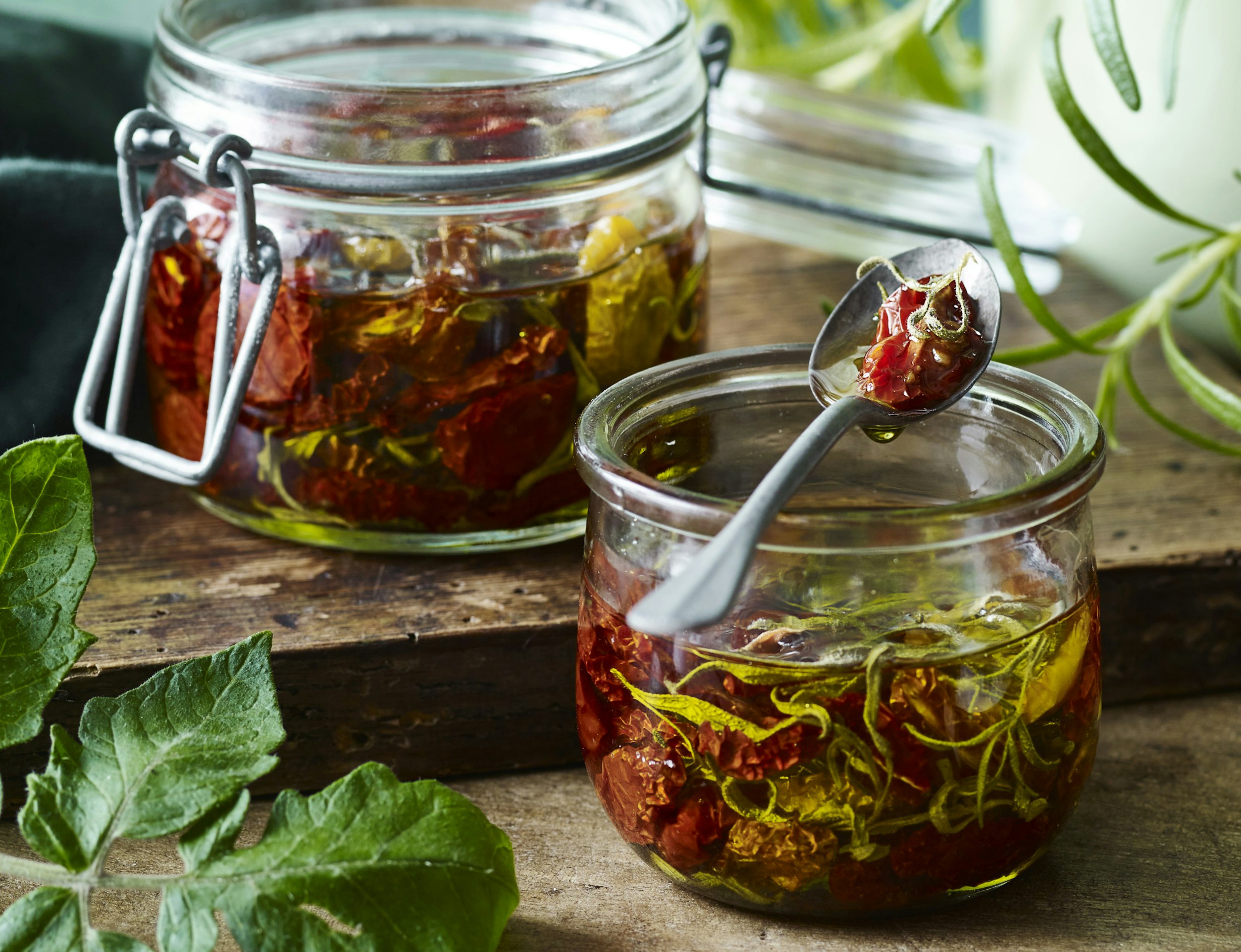 Tørrede tomater i olie