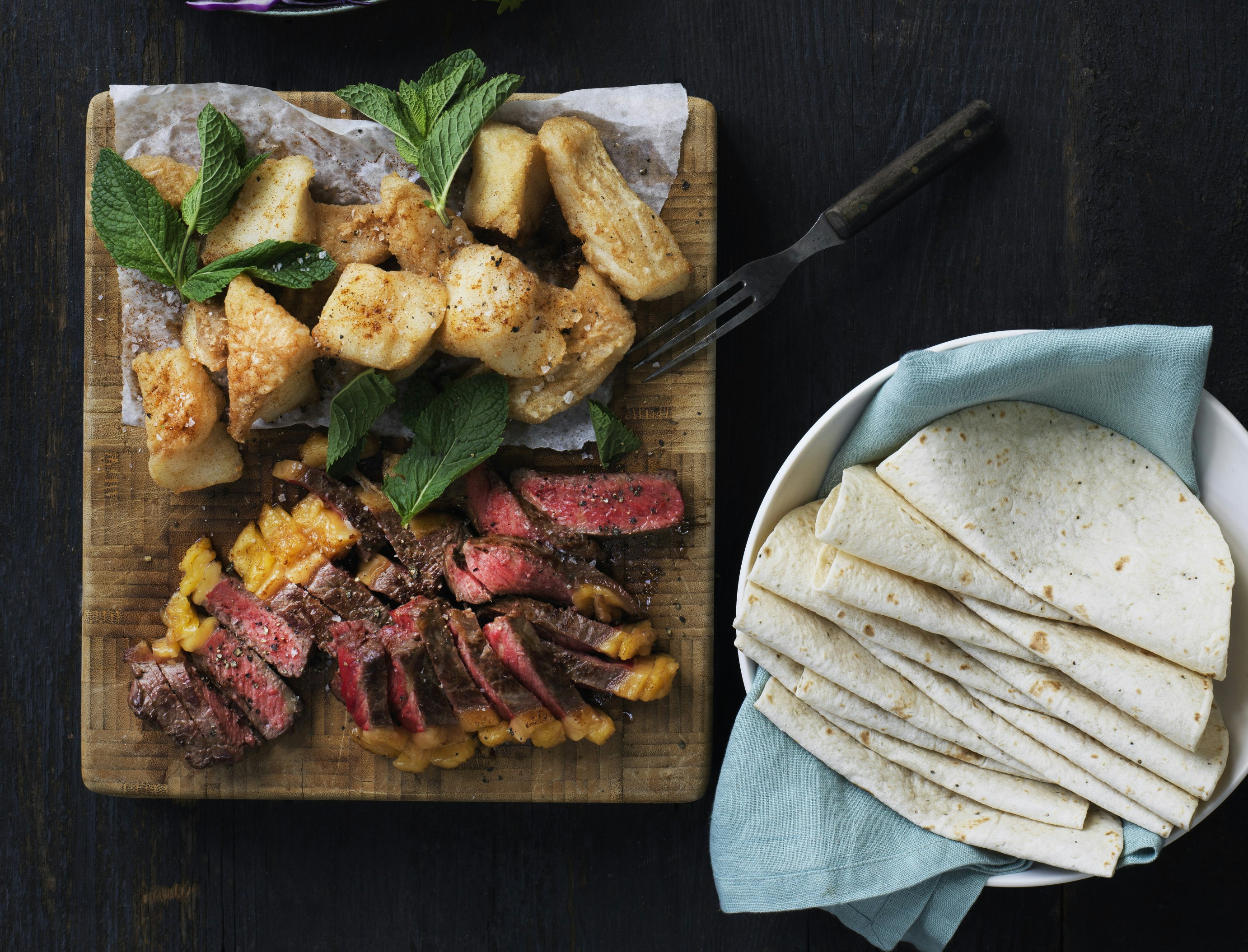 Tortillaer med det hele